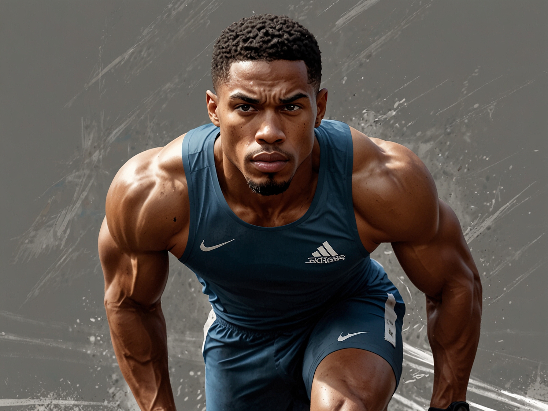 Quincy Wilson trains intensely on the track, showcasing his dedicated regimen of sprint drills and endurance workouts under the supervision of his coach, with an eye on the Paris Olympics.