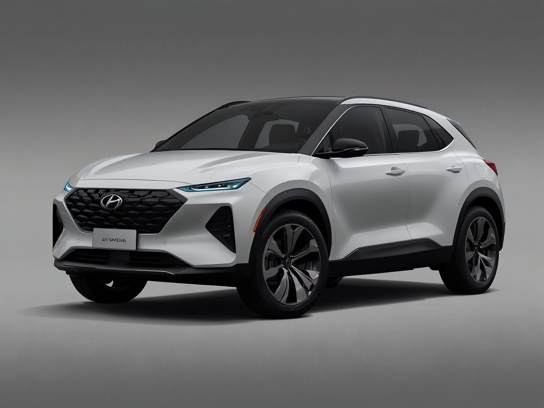 Hyundai's new electric vehicle showcases a sleek, modern design with advanced driver-assistance systems and state-of-the-art infotainment, emphasizing performance and safety.
