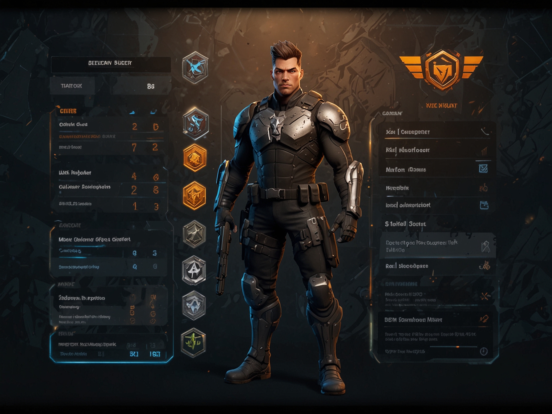 A screenshot of XDefiant's Ranked mode interface showing player ranks, skill levels, and customized character skins, highlighting the competitive environment and exclusive rewards.