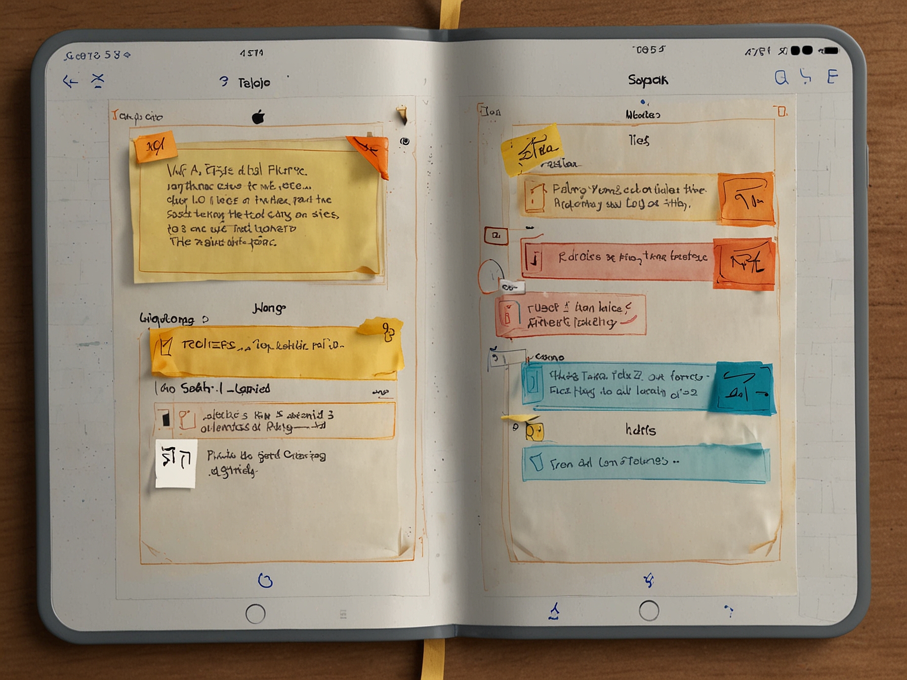 A visual demonstrating the advanced tagging and categorization feature in iOS 18 Notes, highlighting the smart folders and custom tags that aid in efficient organization.