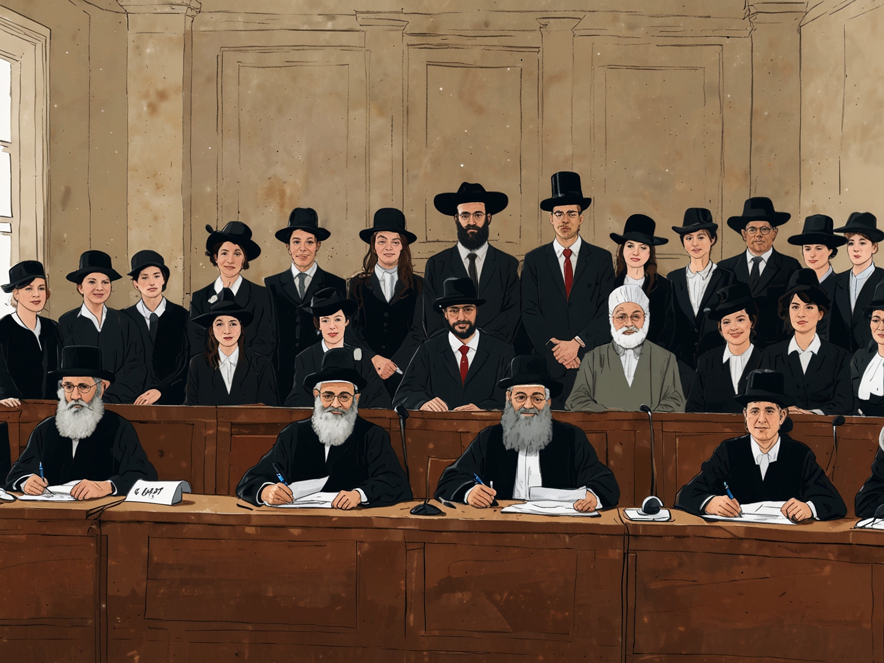 An Israeli Supreme Court judge delivers the landmark ruling, emphasizing the inclusion of ultra-Orthodox Jews in the national military draft amidst ongoing debates on civic equality and religious obligations.