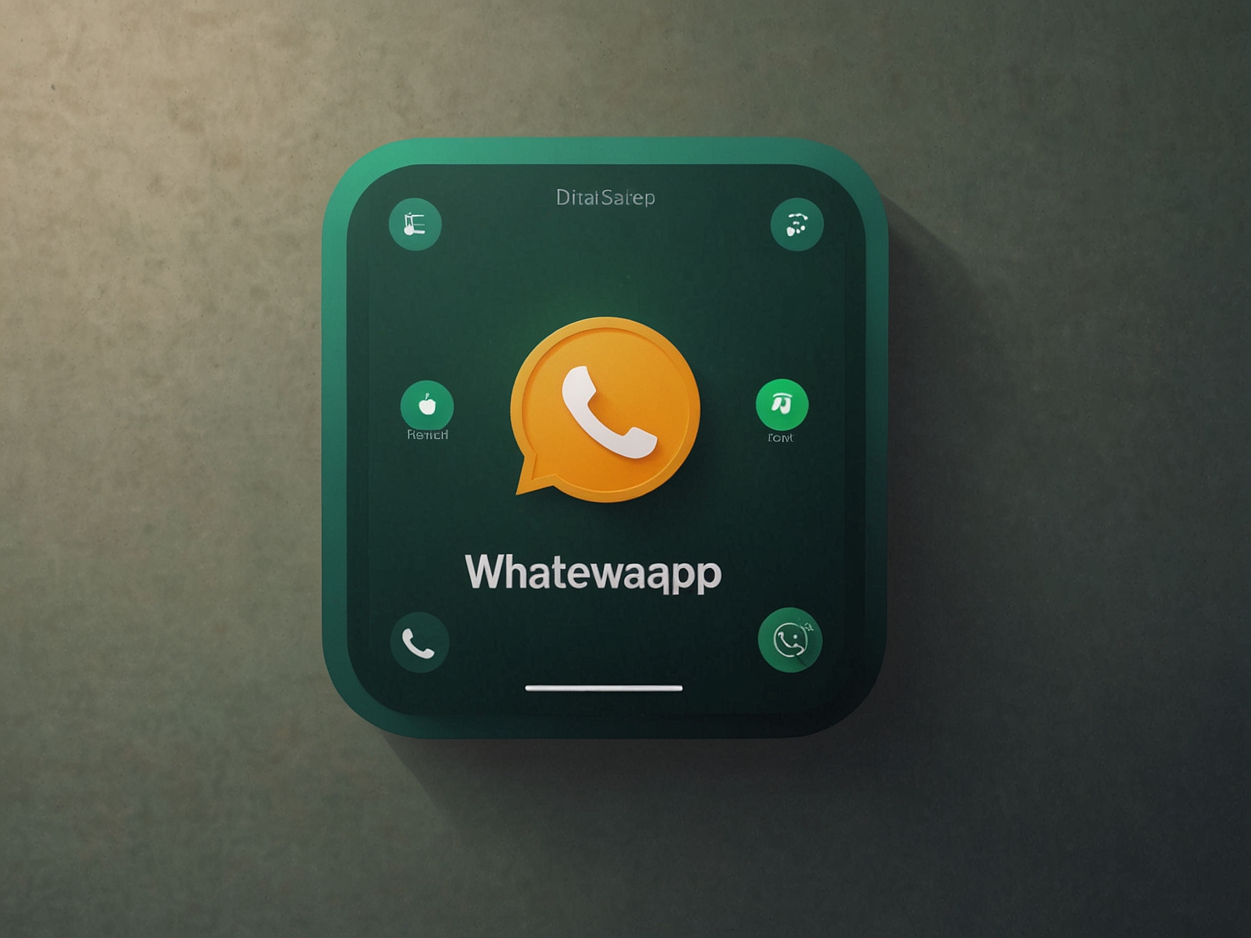 A graphic showing the floating action button within WhatsApp's calls tab, depicting how users can quickly access the new in-app dialer for seamless and intuitive calling.