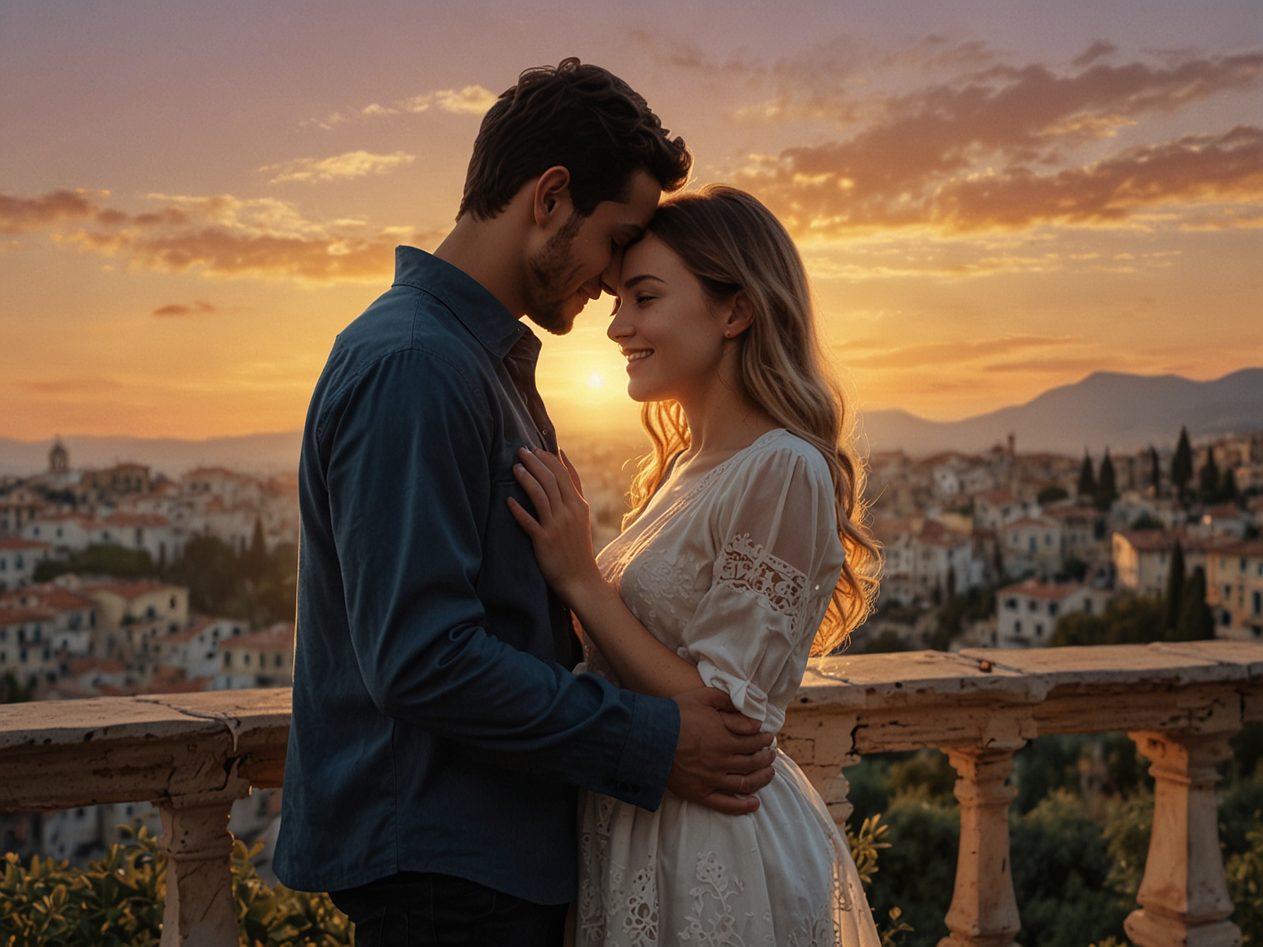 Jordan Love proposes to his girlfriend, Ronika Stone, against the stunning backdrop of an Italian sunset, capturing a heartwarming and unforgettable moment of their engagement.