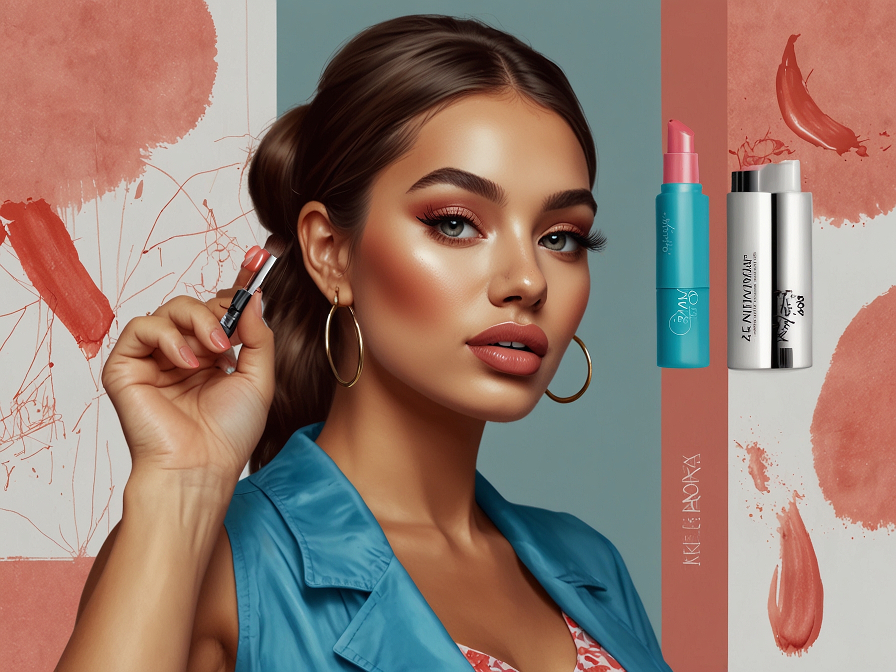A beauty blogger applying Primark's lip product, showcasing its smooth application and vibrant color payoff that rivals more expensive brands.
