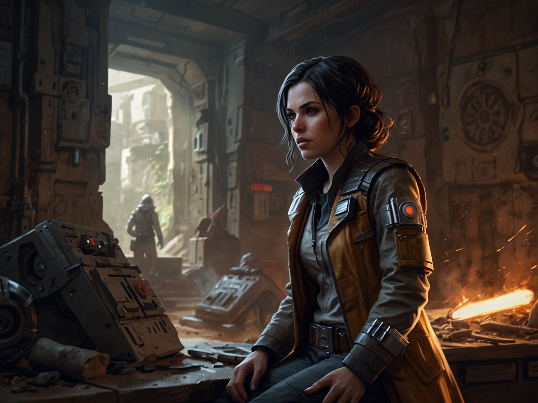 A scene from the Doctor Aphra series featuring the morally ambiguous archaeologist amidst her dangerous quests, highlighting her unique role and complex relationships in the Star Wars universe.