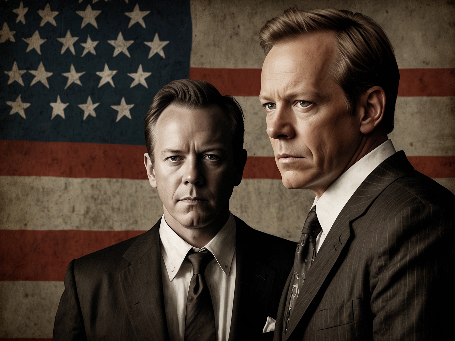 Kiefer Sutherland as John Henry Clayton faces off against threats from a ruthless businessman, showcasing a gripping performance rooted in complex familial dynamics.