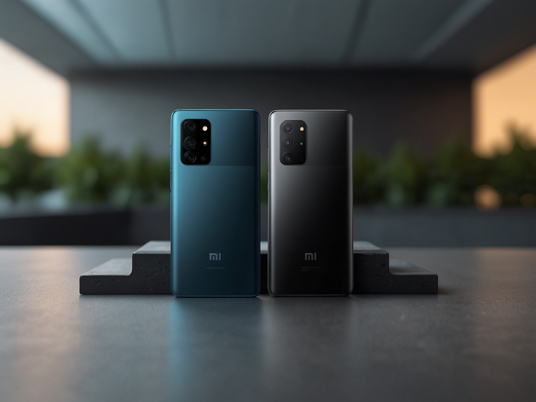 A side-by-side comparison of the Xiaomi 14 Civi and Motorola Edge 50 Ultra showing their triple-camera setups and design aesthetics, emphasizing their competitive camera features.