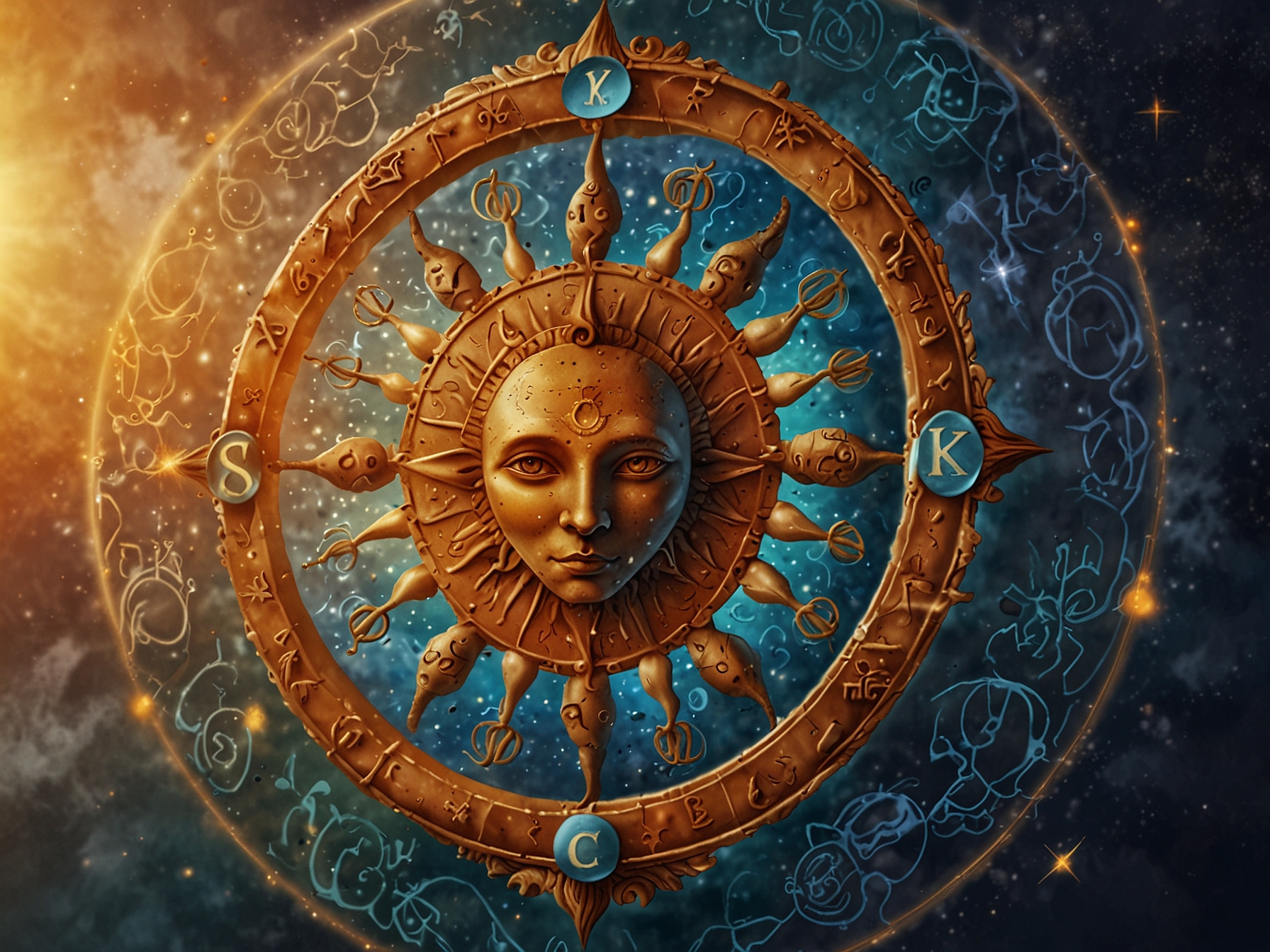An illustration showing the zodiac wheel with the Sun entering Cancer, symbolizing the start of Cancer season and highlighting the transformative energies influencing each sign.