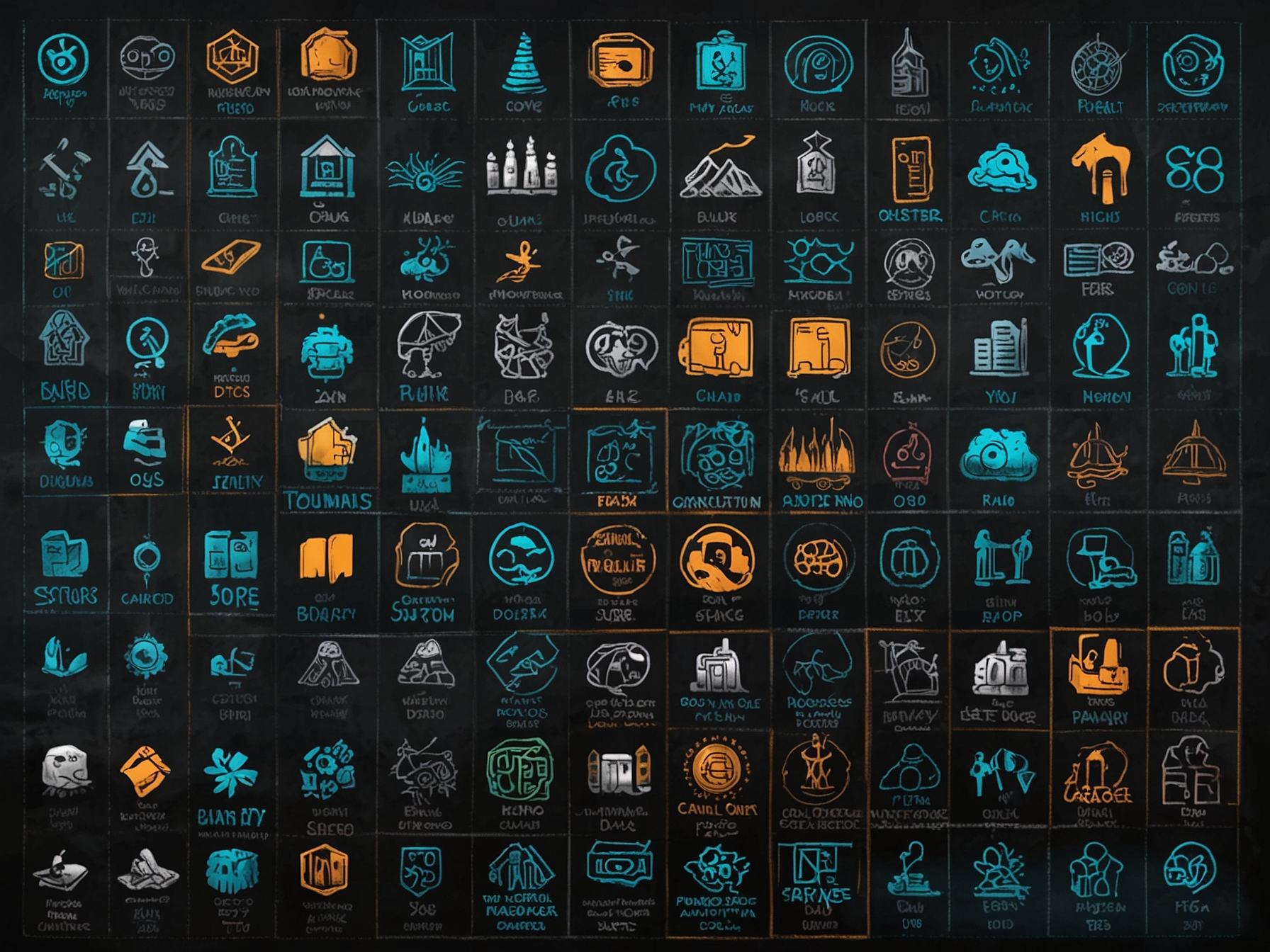An image showing various sector icons, highlighting the diverse industries within the S&P 500 and emphasizing the need for investors to consider sector-specific risks in their portfolios.