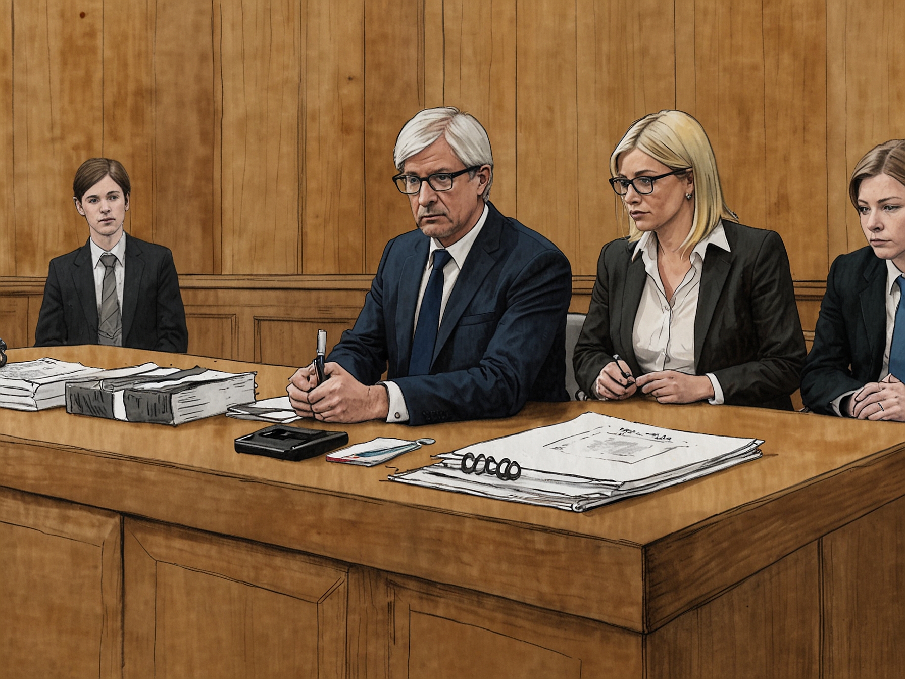 An image of the 'kidnap kit' including handcuffs and gags, shown in court to illustrate the premeditated and malicious nature of the plot against Holly Willoughby.