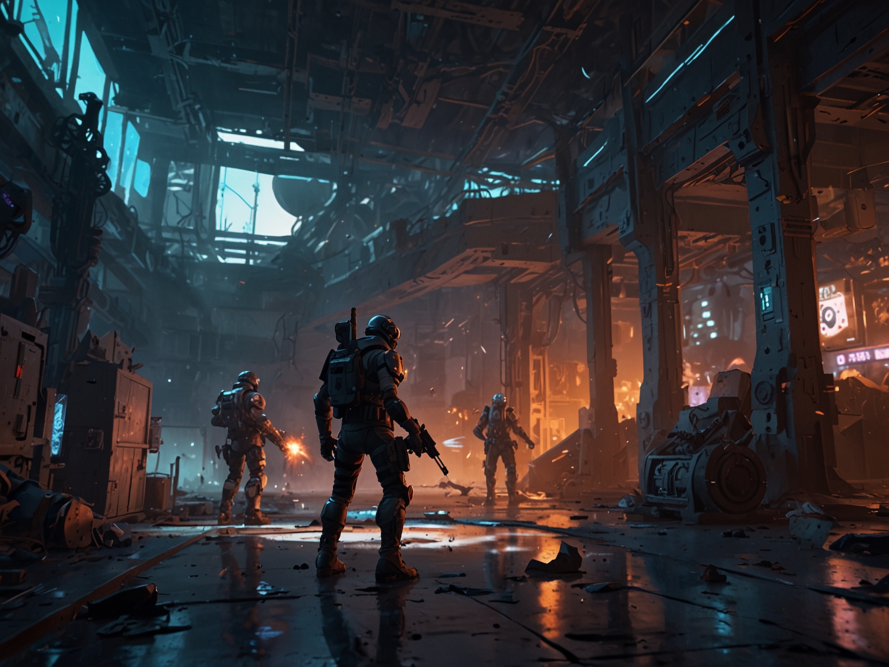 An in-game scene from Zenless Zone Zero showing characters in action, highlighting innovative gameplay mechanics and intricate world-building elements that enhance the immersive experience.