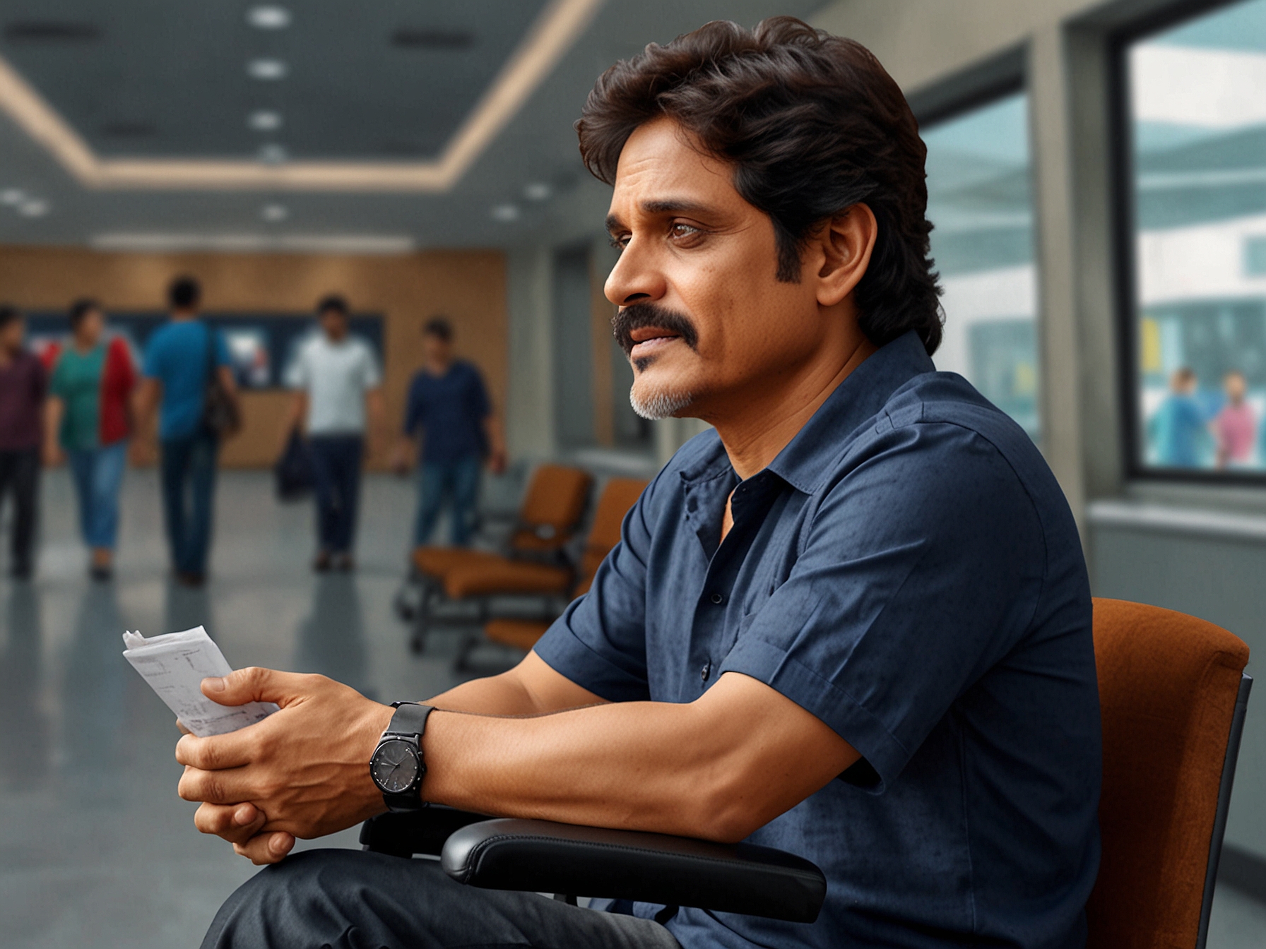 Nagarjuna's heartfelt apology to his differently-abled fan, captured through a touching social media post, illustrating his commitment to addressing and rectifying the unfortunate incident at the airport.