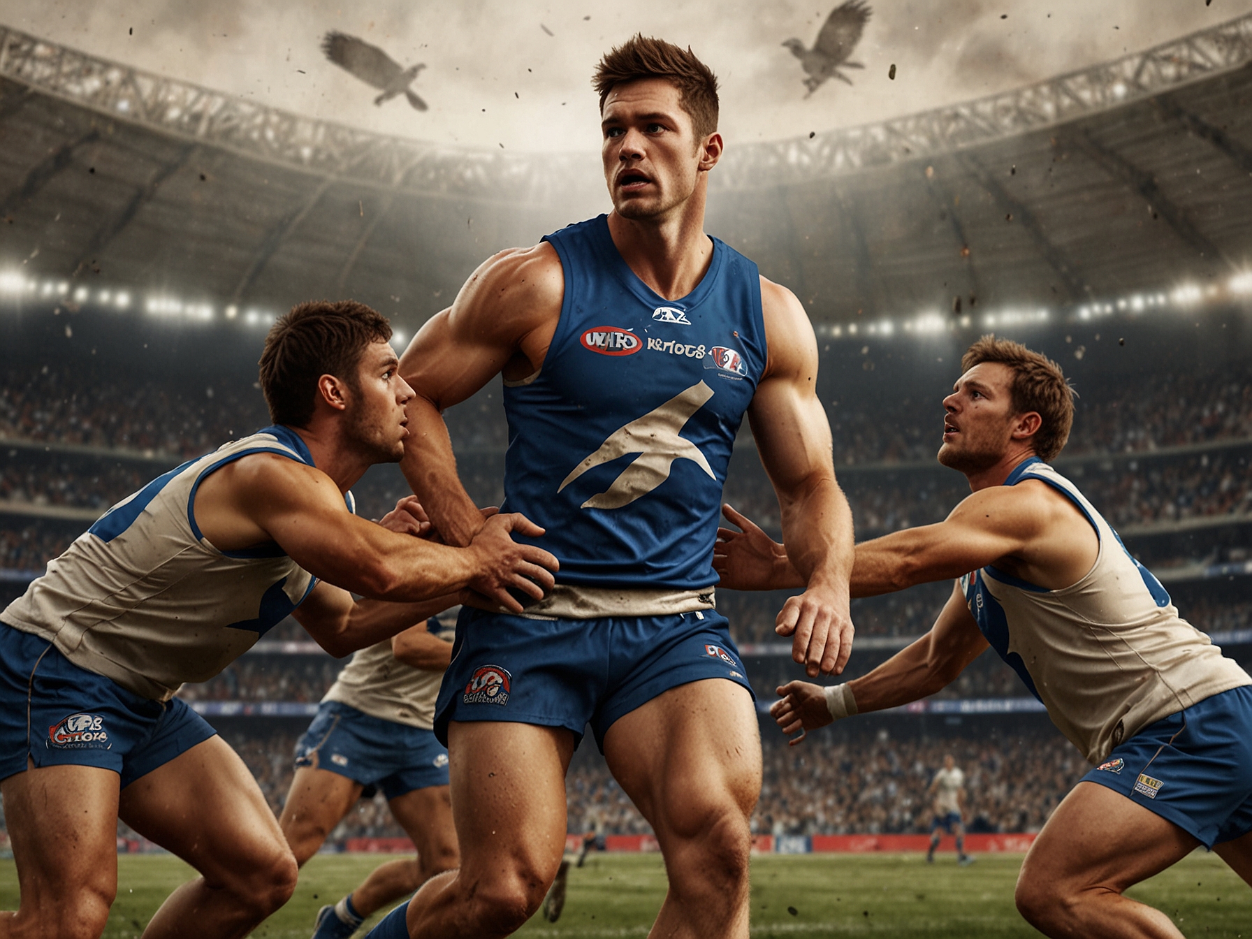 The rejuvenated Kangaroos prepare to clash with the formidable Bulldogs, showcasing their improved defense and fluid offense in a high-stakes AFL matchup.