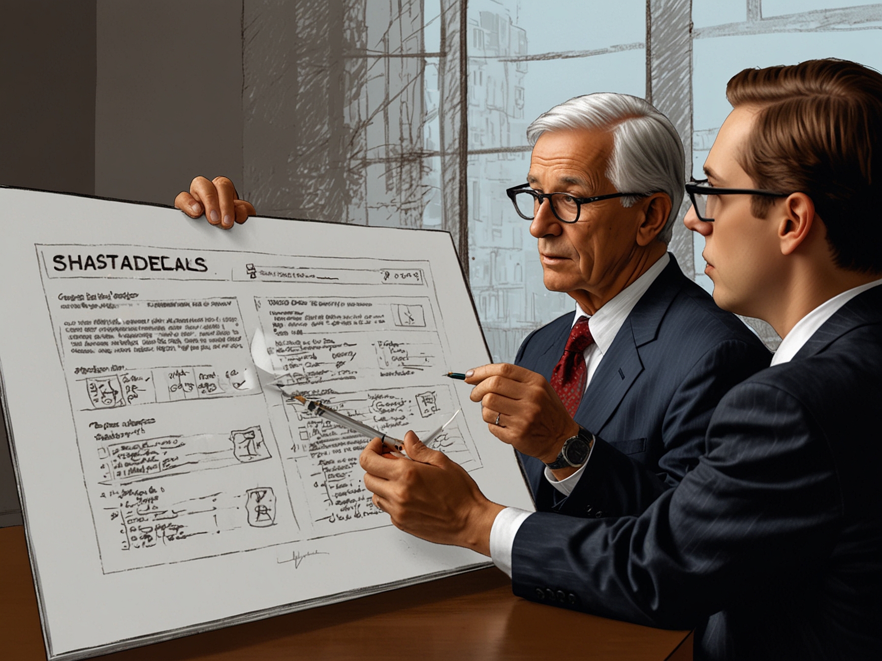 Shareholders reviewing the Section 19(a) notice with a financial advisor, highlighting the importance of understanding the distribution components for accurate financial planning and tax reporting.