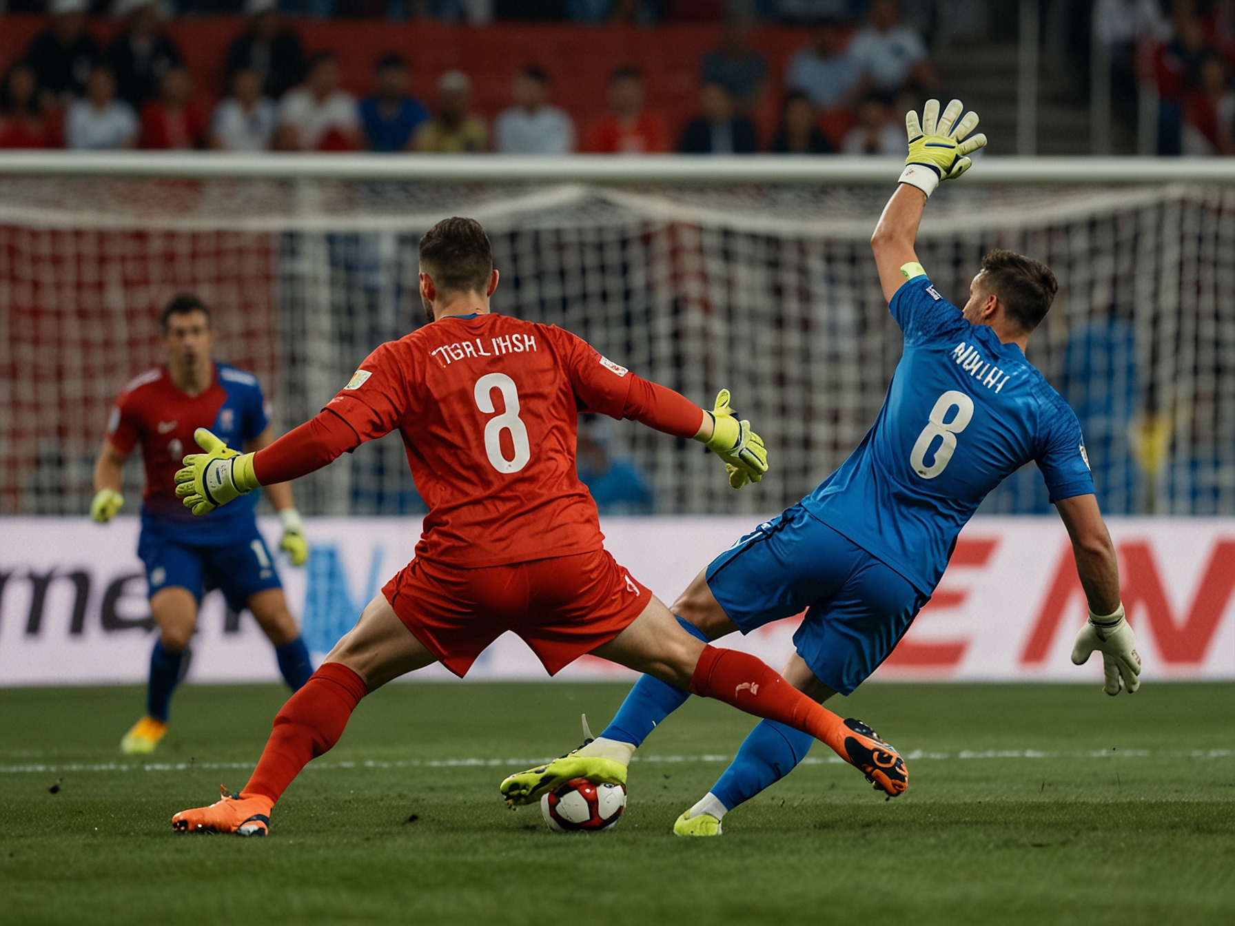 The Turkish goalkeeper makes a crucial save during the tight match against the Czech Republic, showcasing the defensive resilience that helped secure their place in the last 16.