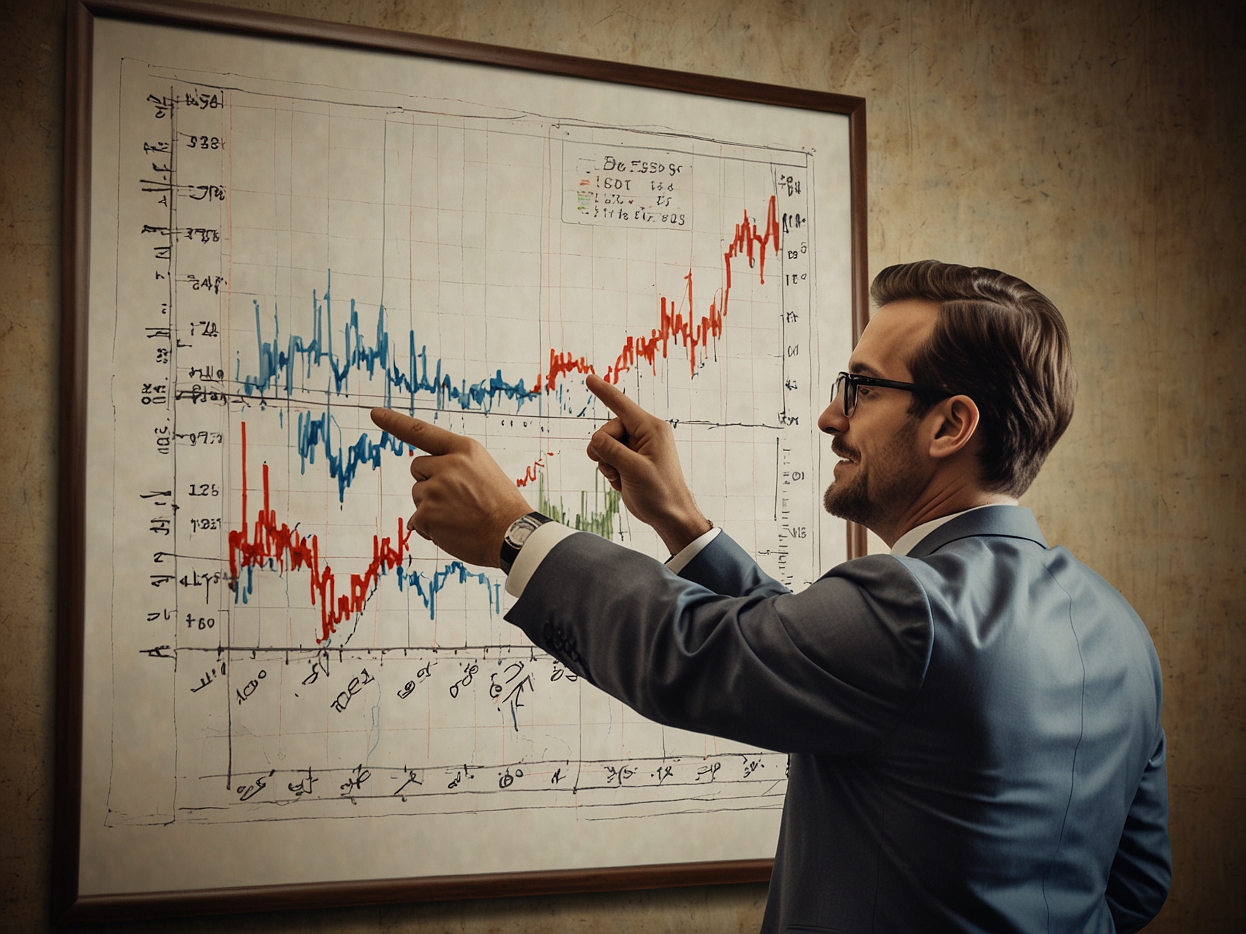 Illustration of an investor pointing at a chart displaying the calculation to achieve $1,000 in annual dividend income from Enbridge Inc. stock, emphasizing the 7.6% yield.