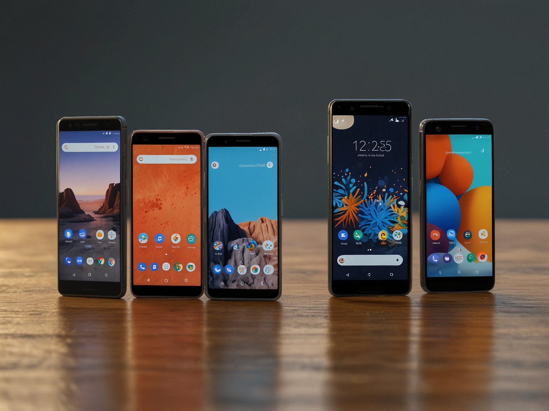 Lineup of small smartphones in 2024 including Google Pixel 6a, Samsung Galaxy S24e, Sony Xperia 5 IV, ASUS Zenfone 10, and Nokia X30. Each device highlights different features such as AI-driven camera systems, gaming capabilities, and budget-friendly options.