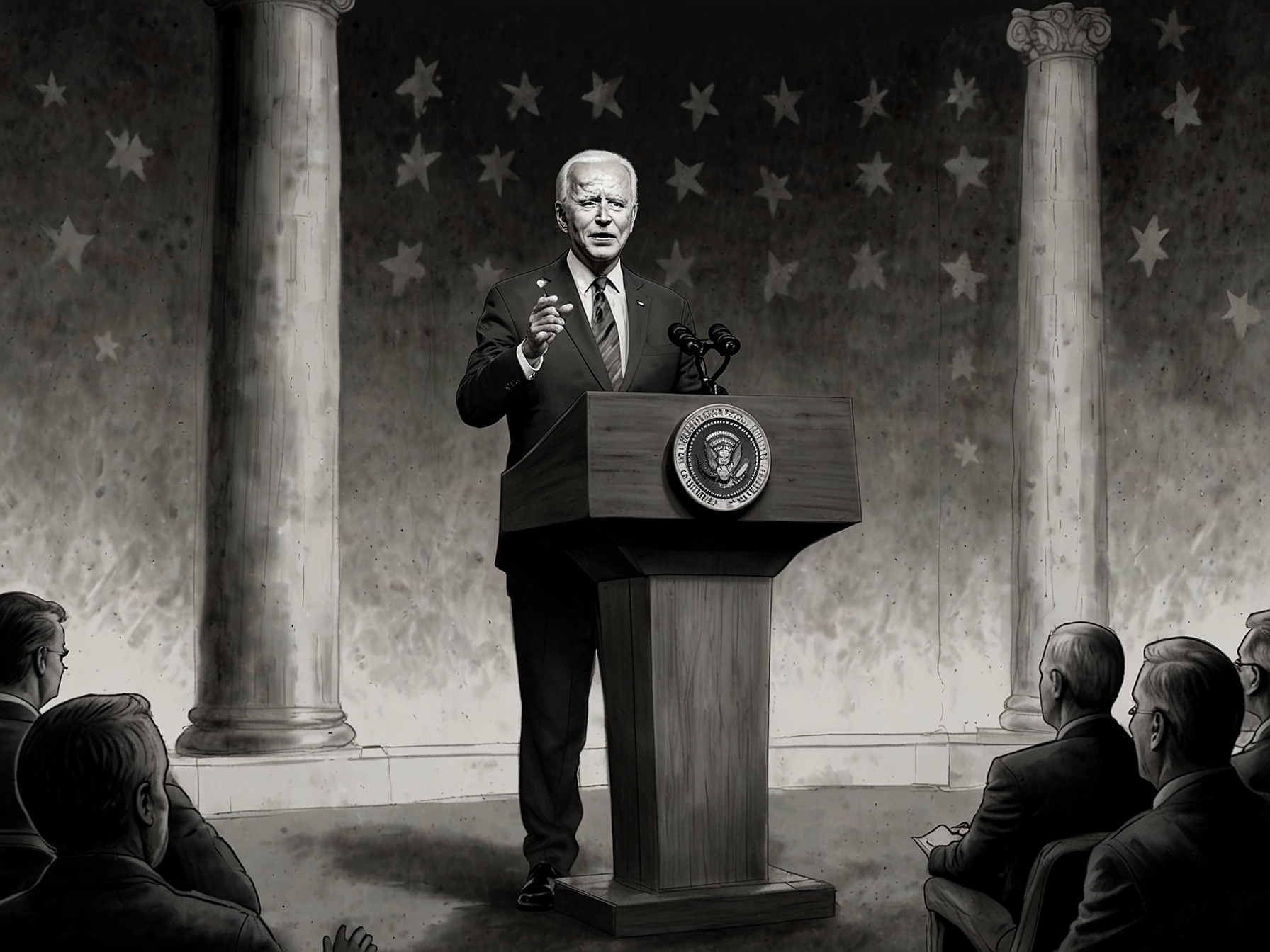 President Joe Biden addresses the public, underscoring his commitment to defending American democracy despite a challenging debate performance.