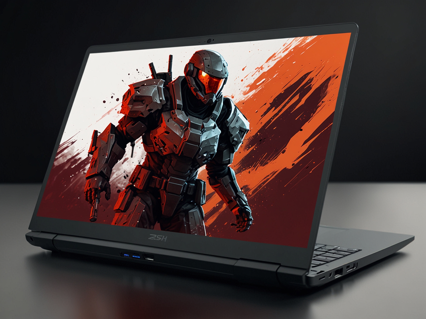 A sleek gaming laptop with a vibrant 4K display showing an intense gaming scene, highlighting the best gaming experience for hardcore enthusiasts in 2024.