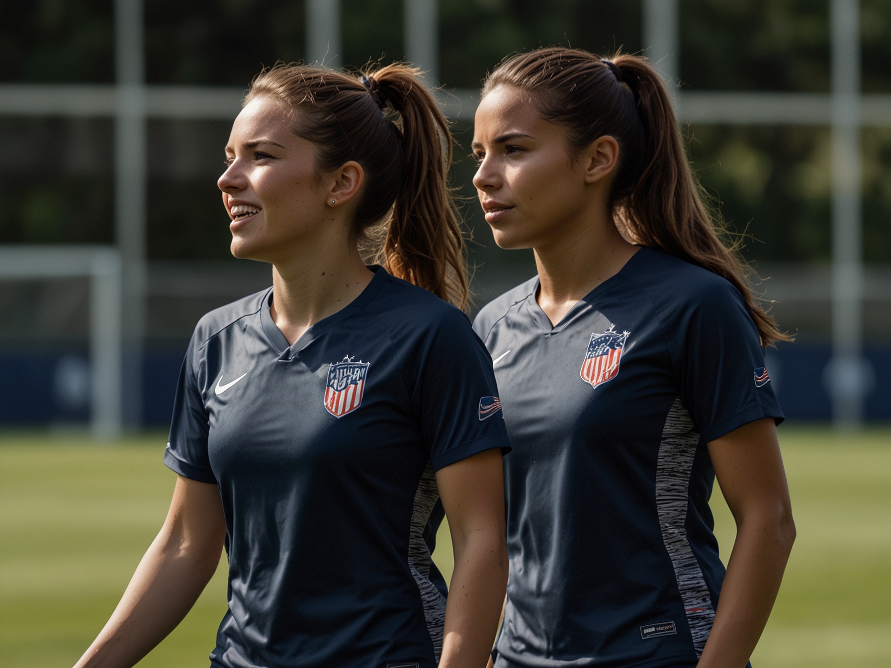 Young stars Sophia Smith and Catarina Macario during a training session. Their inclusion in the roster highlights the USWNT's strategy to blend seasoned veterans and promising newcomers.