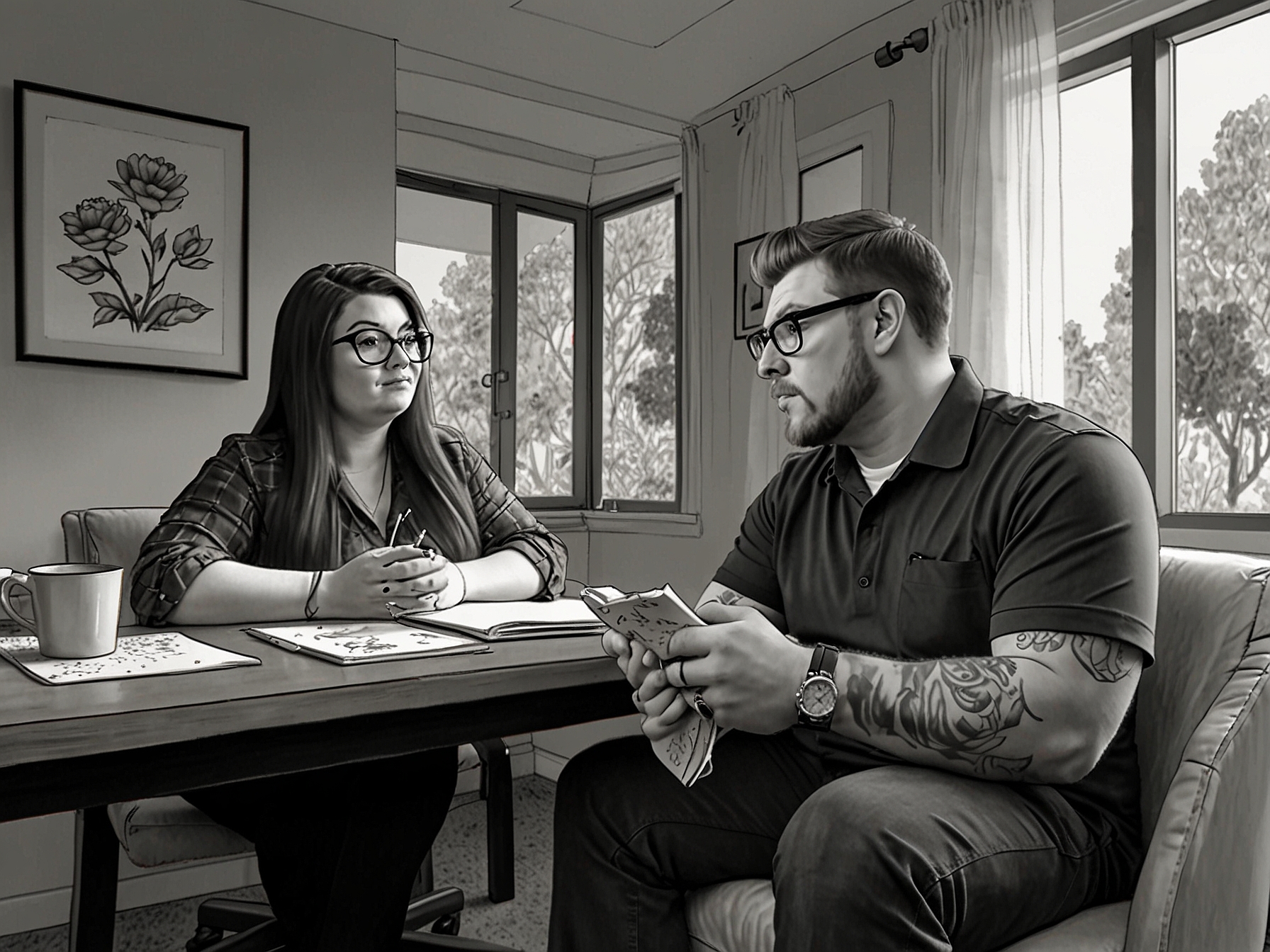 Amber Portwood and Gary Wayt attend a couples therapy session, highlighting their commitment to working through their relationship challenges together.