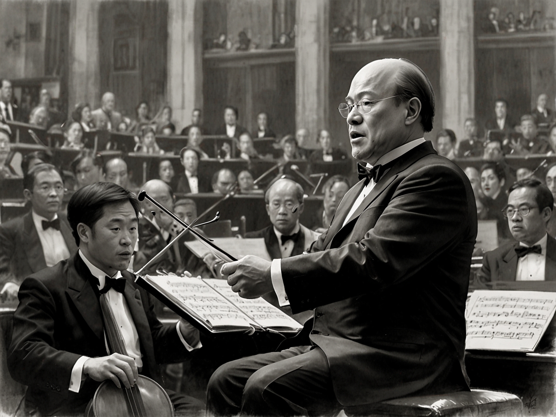 The Hong Kong Philharmonic Orchestra performing Wagner, demonstrating the skill and concentration required, as described by van Zweden in his analogy comparing the orchestra to a finely-tuned Ferrari.