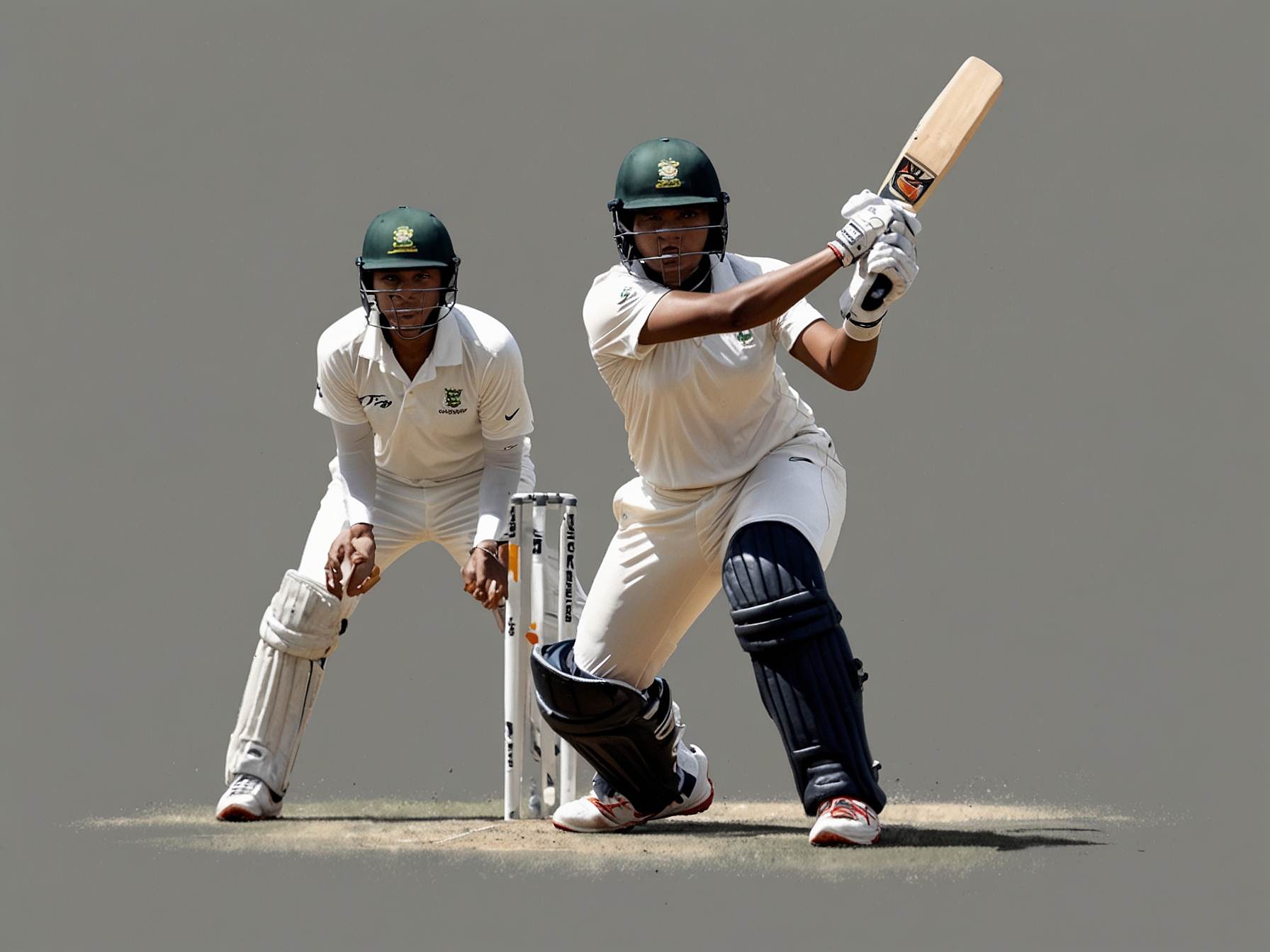 South Africa Women's middle-order batter attempts to stabilize the innings, facing disciplined Indian bowling and aiming to bridge the 367-run deficit in a highly competitive match.