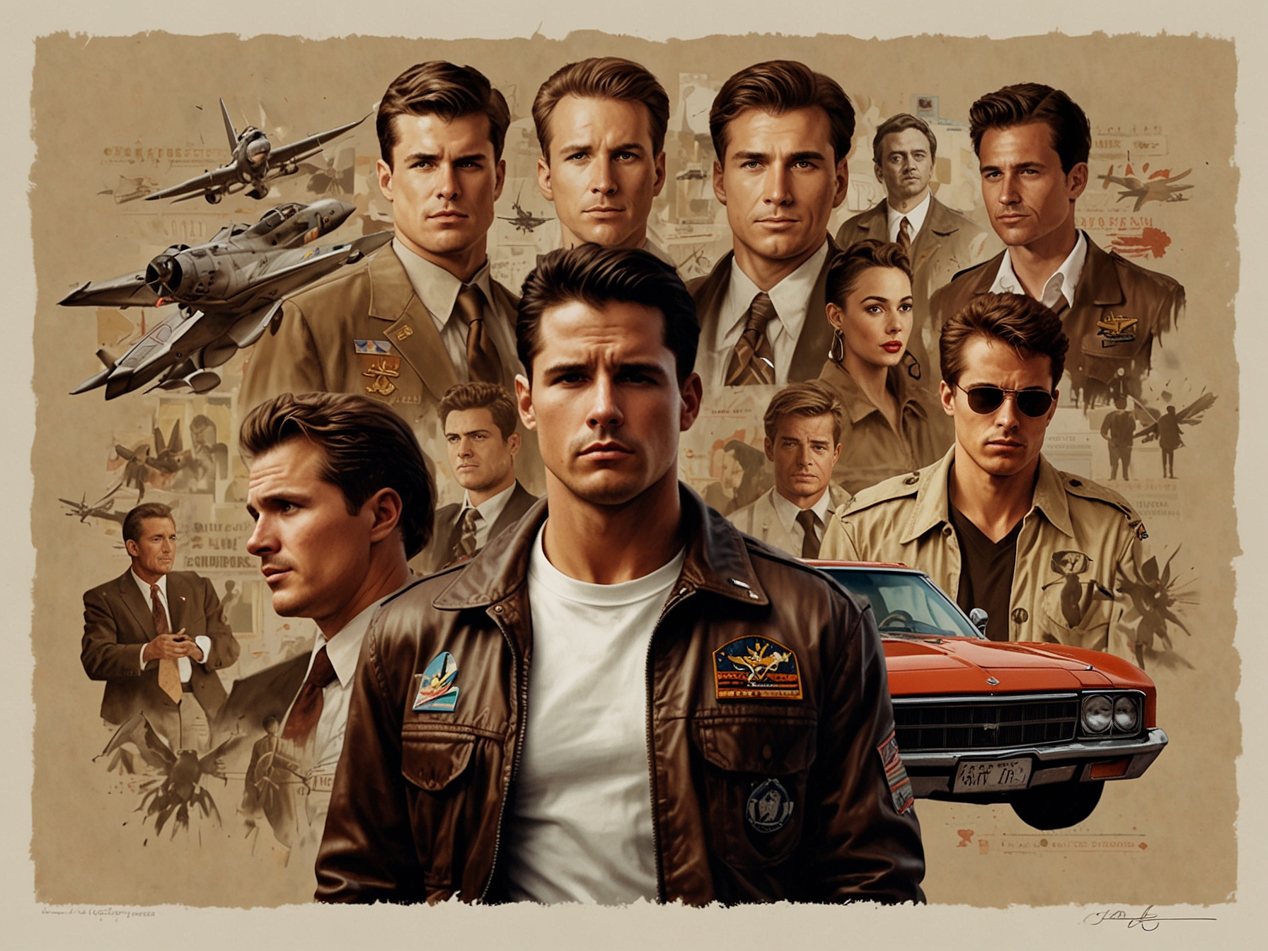 A captivating collage featuring iconic scenes from various movies in the list, including Top Gun: Maverick, The Godfather, Shawshank Redemption, and others, showcasing the diversity and excellence in cinema.