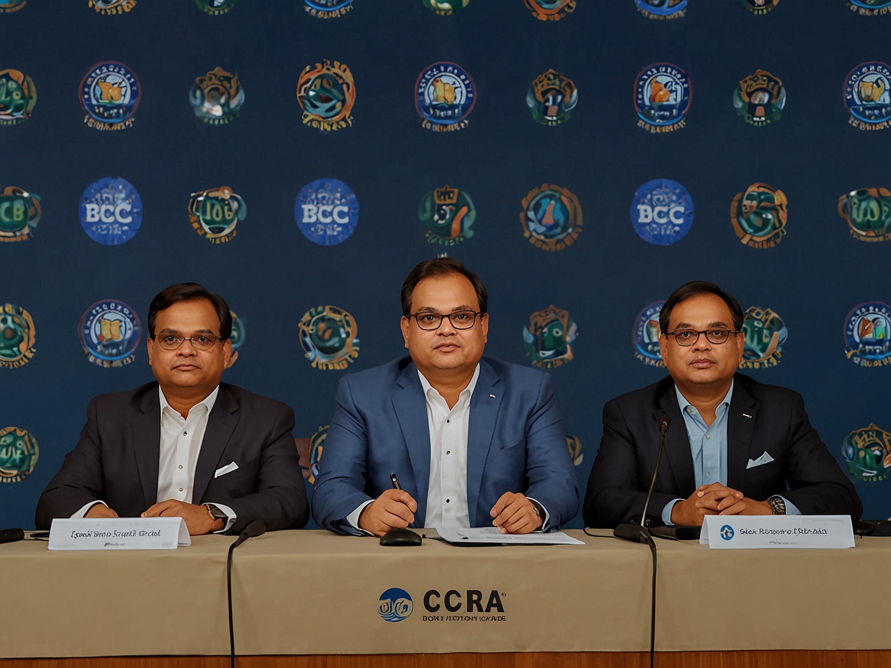 Jay Shah, BCCI Secretary, addressing the media about the confirmation of Team India's new head coach. This image captures the moment of the key announcement, signifying a new era in Indian cricket.