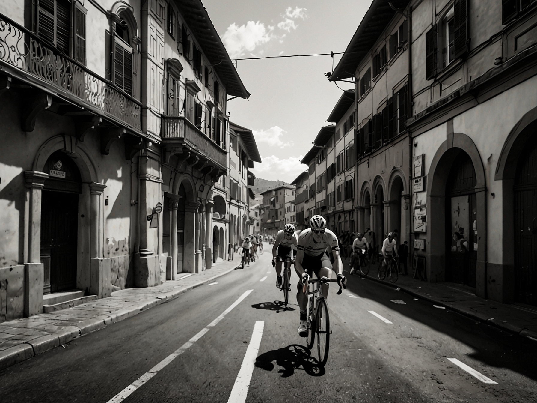Cyclists ride through the historic streets of Florence, Italy, as they embark on the 2024 Tour de France. The beautiful scenery and iconic landmarks mark a unique beginning for the race.