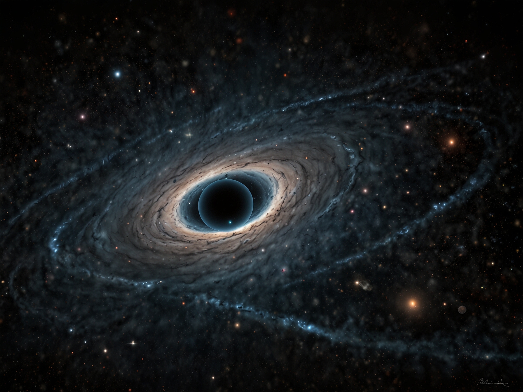 An artist's depiction of supermassive black holes within ancient galaxies, illustrating the surprising rapidity and complexity of their formation in the early universe. This challenges prior cosmic models.
