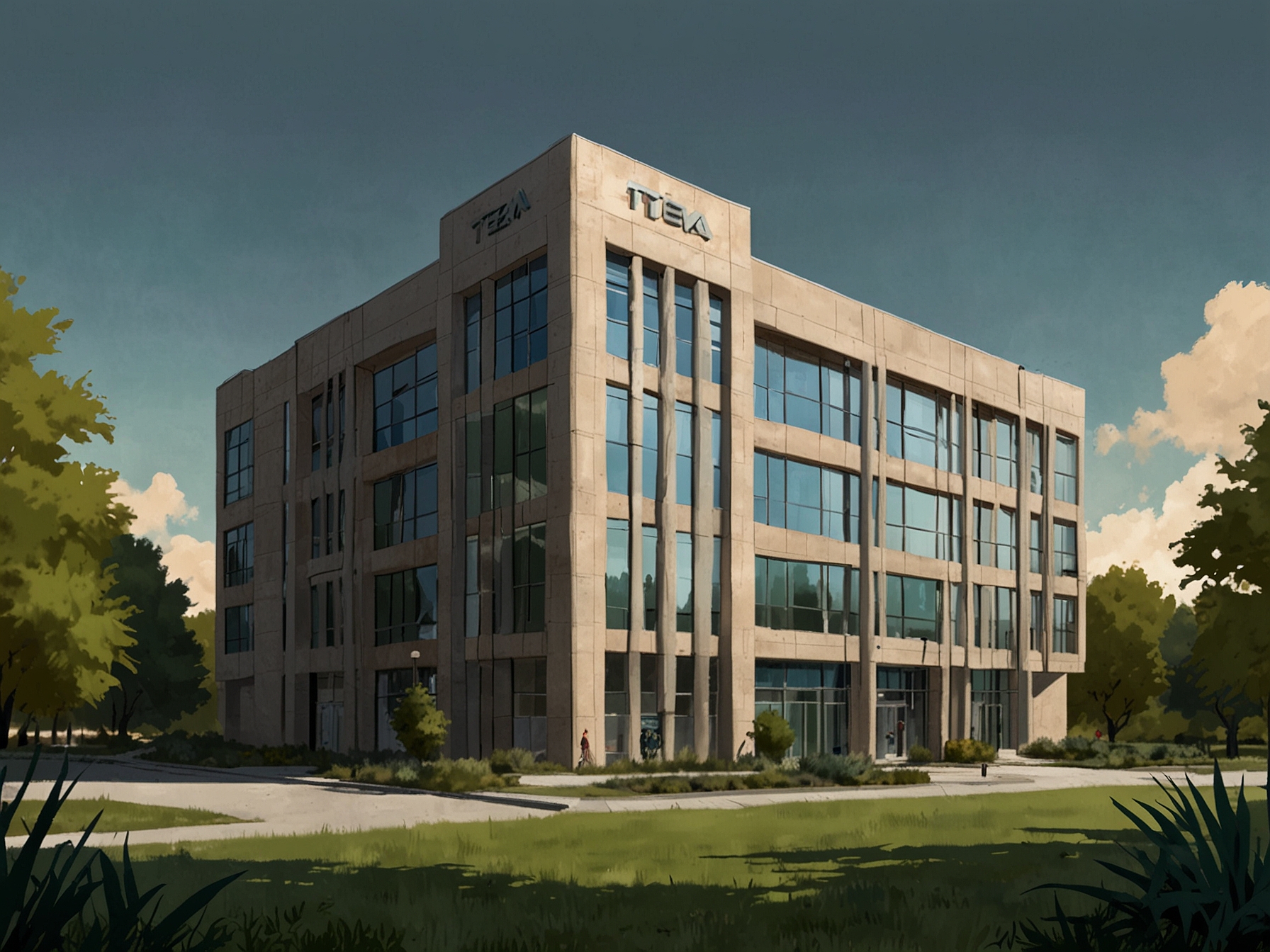 An image showing an FTC building with the Teva logo, highlighting the regulatory scrutiny over Teva's inhaler patents and the investigation into potential anti-competitive practices.