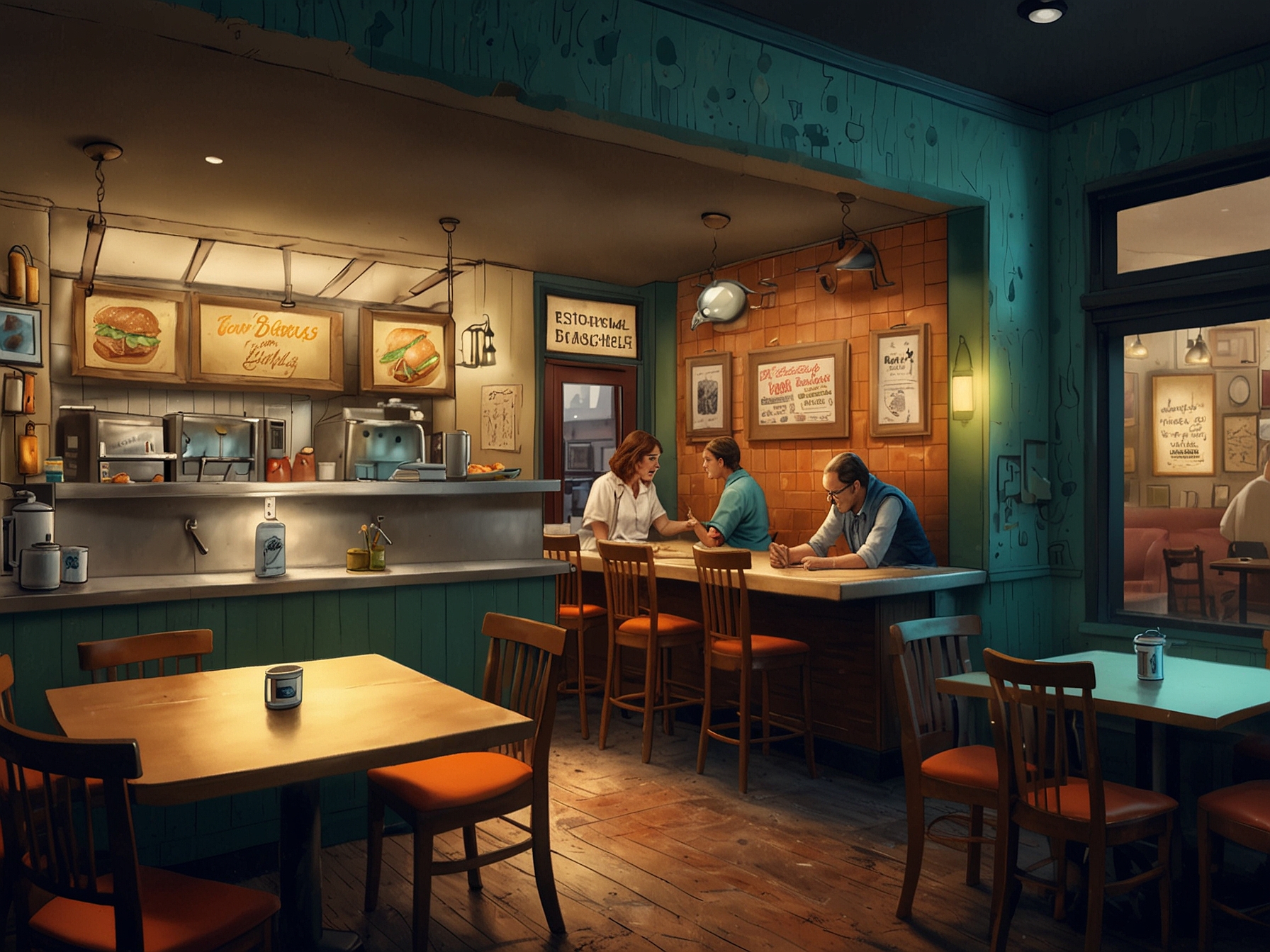 The transformation of a modest sandwich shop into a fine dining restaurant, illustrating the socio-economic shift and ambition that drives the characters in 'The Bear.'