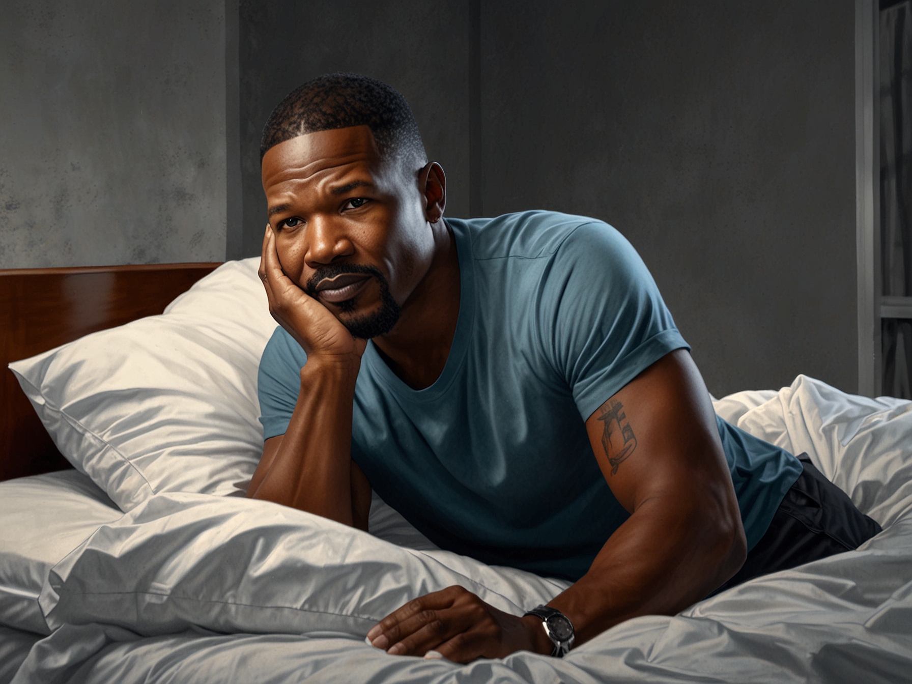 Jamie Foxx reflects deeply on his hospital bed, showing the resilience and emotional turmoil he faced during his 20 days of battling a severe health crisis.