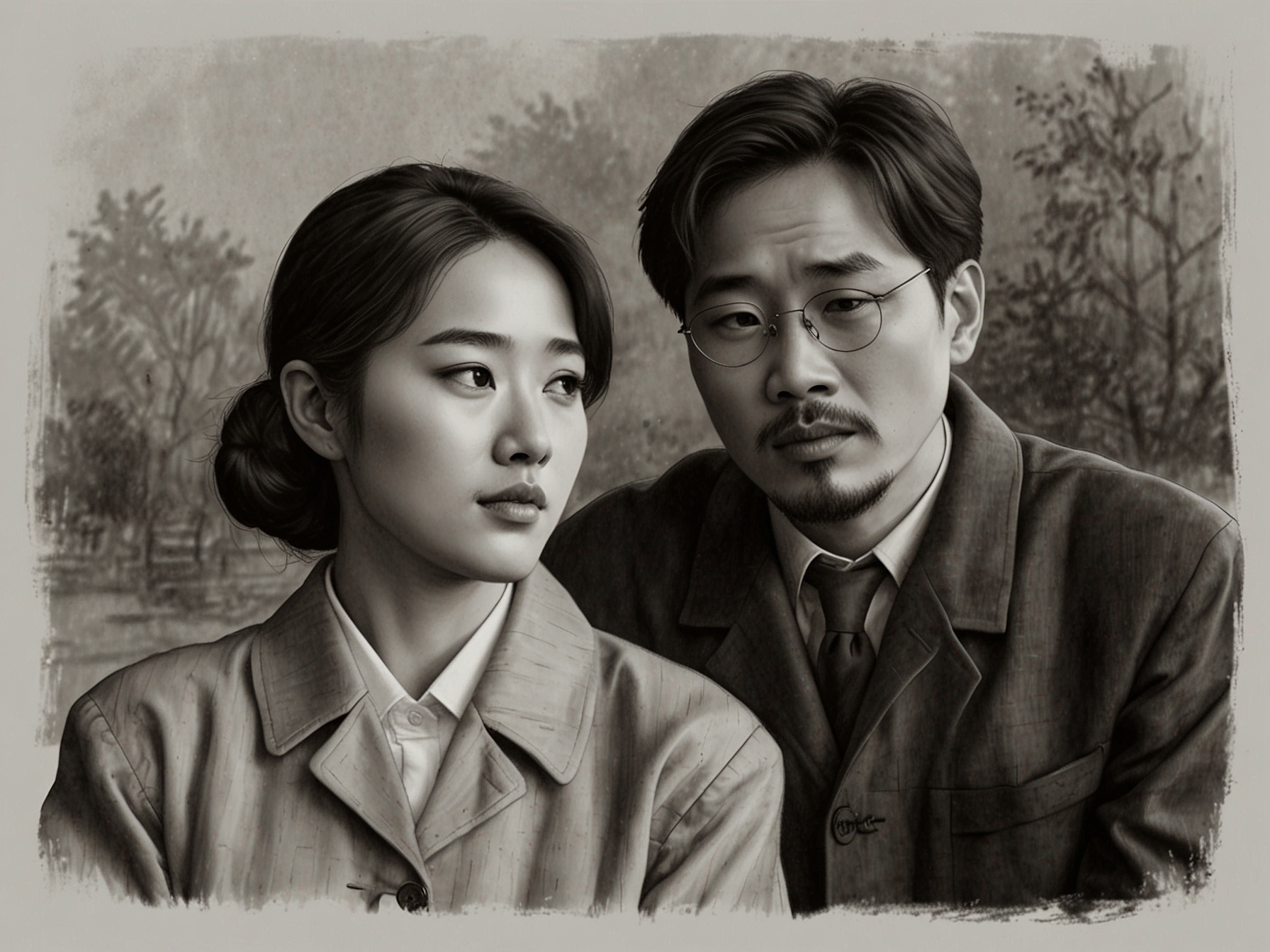 Jung Hyun Oh, portrayed by Lee Jin Uk, gazes at Joo Eun Ho with warmth and charm, symbolizing his role as her beacon of hope and support amidst their challenges.