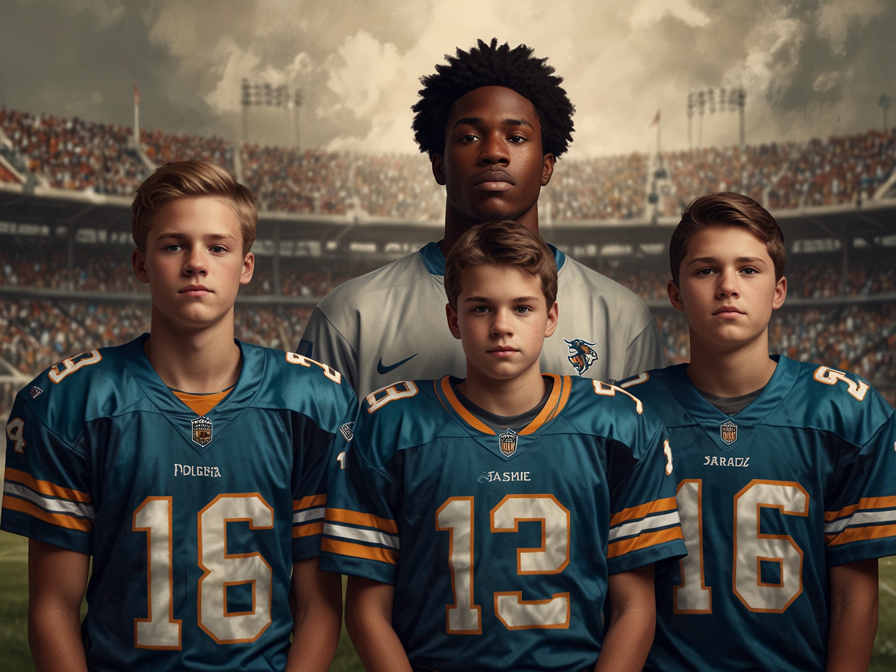 Young fans wearing Cole Palmer jerseys, symbolizing the inspiration his performance has sparked among the next generation of football enthusiasts.