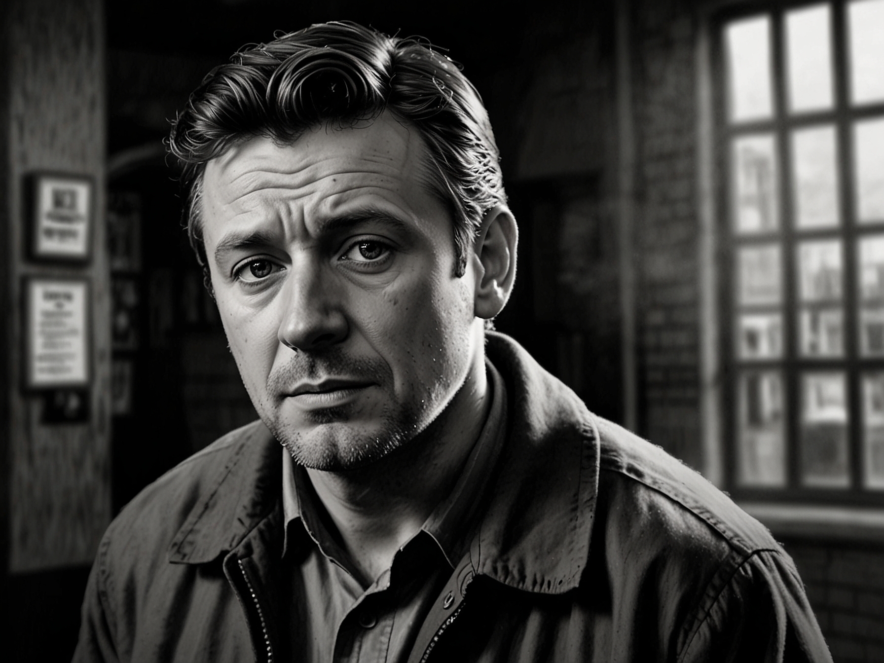 A serene image of Rown Cunliffe, Cooper's character, in a dramatic scene from Coronation Street, capturing the emotional depth of his turbulent storyline.