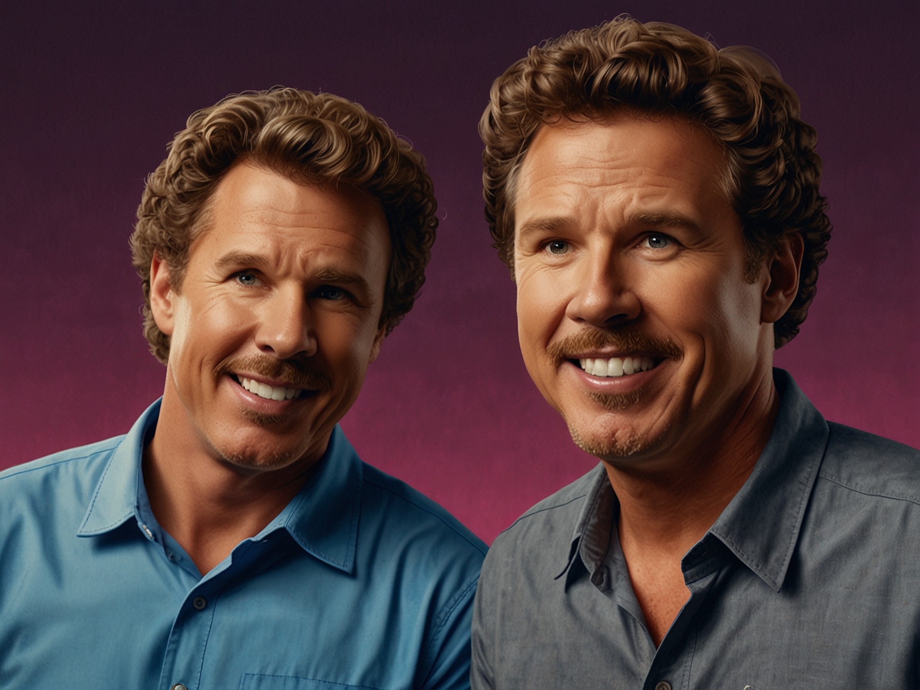 Will Ferrell and Charlie Puth share a light-hearted moment on stage, showcasing their playful banter and the humor that defines their dynamic in the new Roku show.