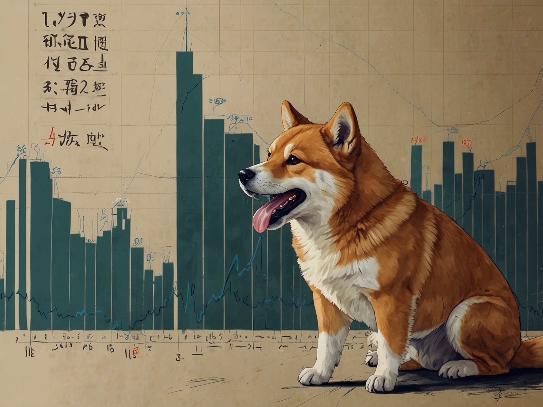 A graphical representation of Shiba Inu's price fluctuations over the past week, showcasing the dramatic 8.39% increase against a backdrop of recent declines and market activity.