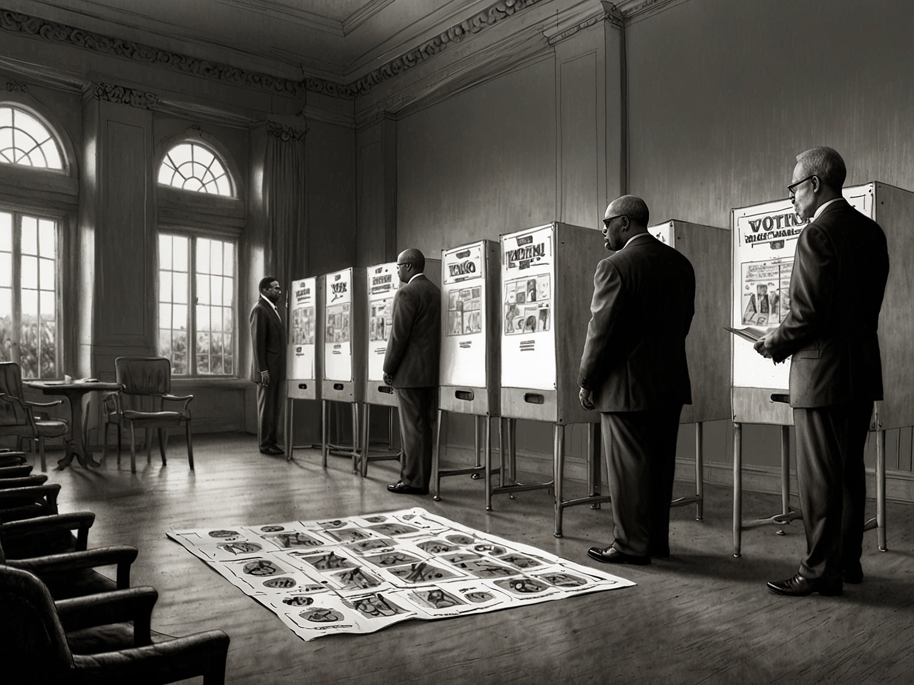 A visual representation of voting rights associated with shares, depicting how they influence corporate decisions during annual meetings and strategic planning.
