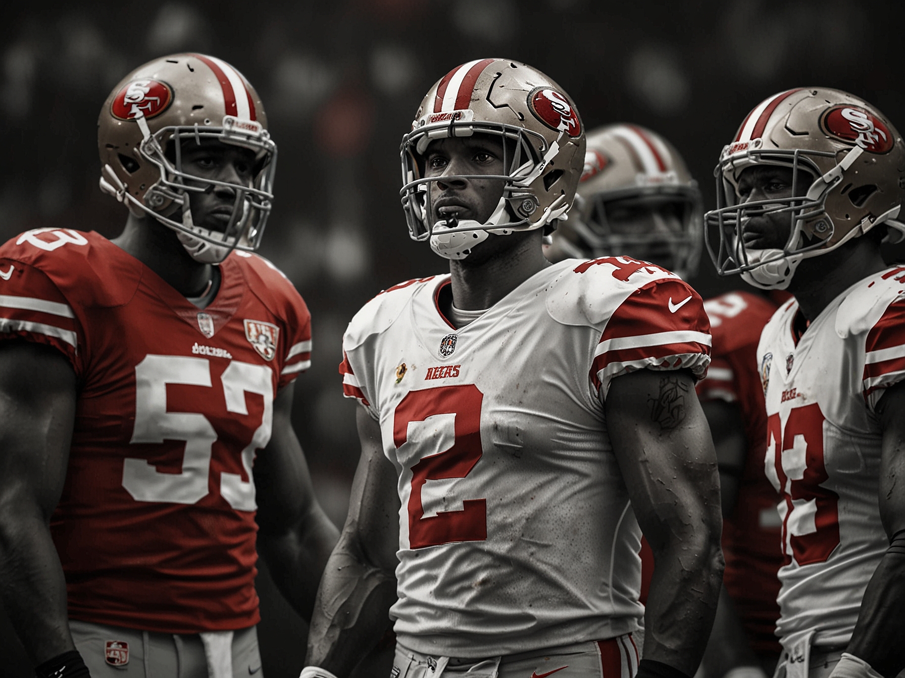 The San Francisco 49ers' players look dejected after a surprising loss to the Cleveland Browns, highlighting the unpredictable nature of this NFL season.