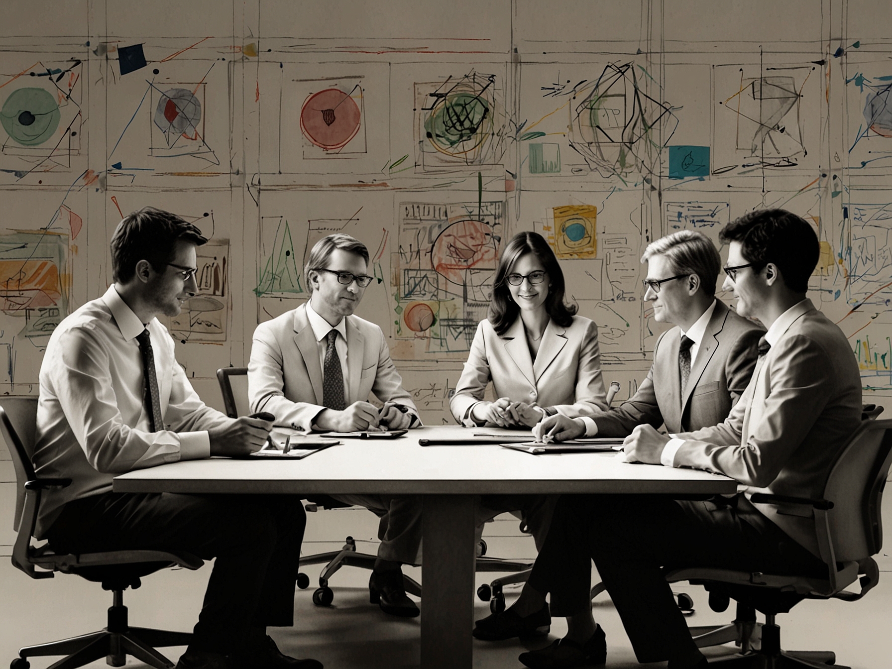 A collage showcasing the four new advisory board members, each representing a different industry, symbolizing a blend of technology, marketing, and innovation.