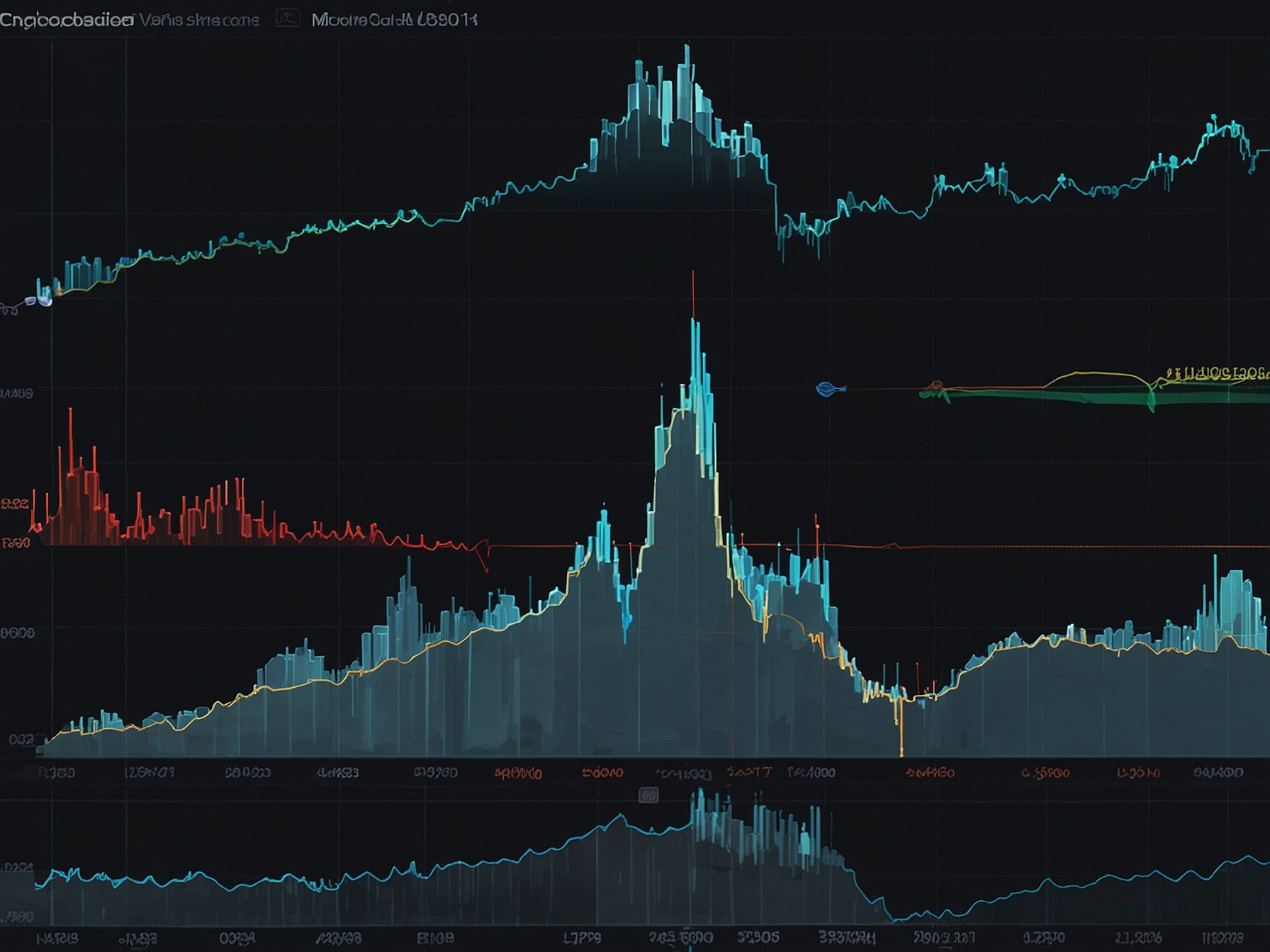 An analytical graph showing the rise in cryptocurrency transactions over recent years, highlighting Coinbase's increase in user engagement and trading volume.