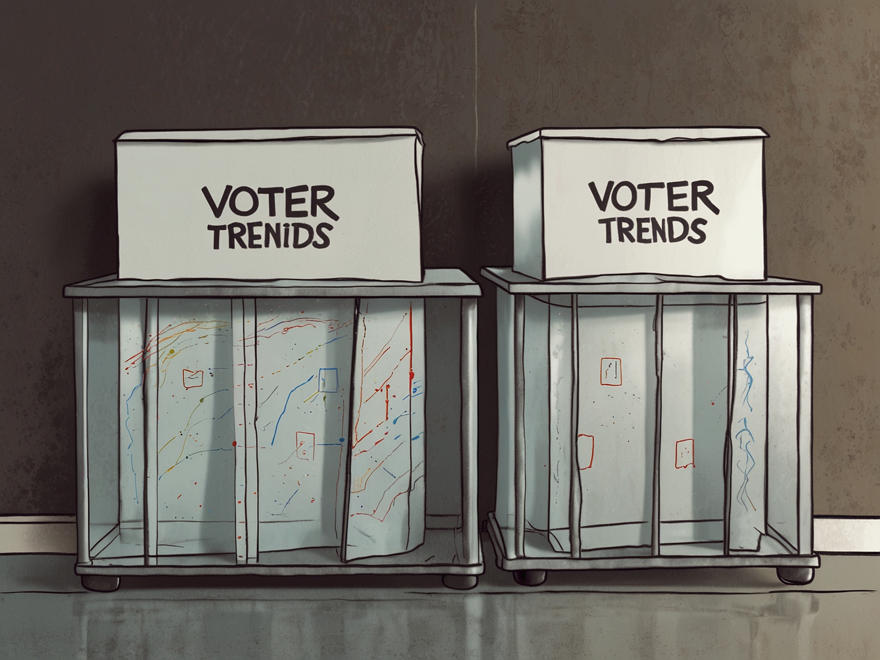 A graph illustrating voter turnout trends from previous elections, emphasizing the impact of voter participation on election results.