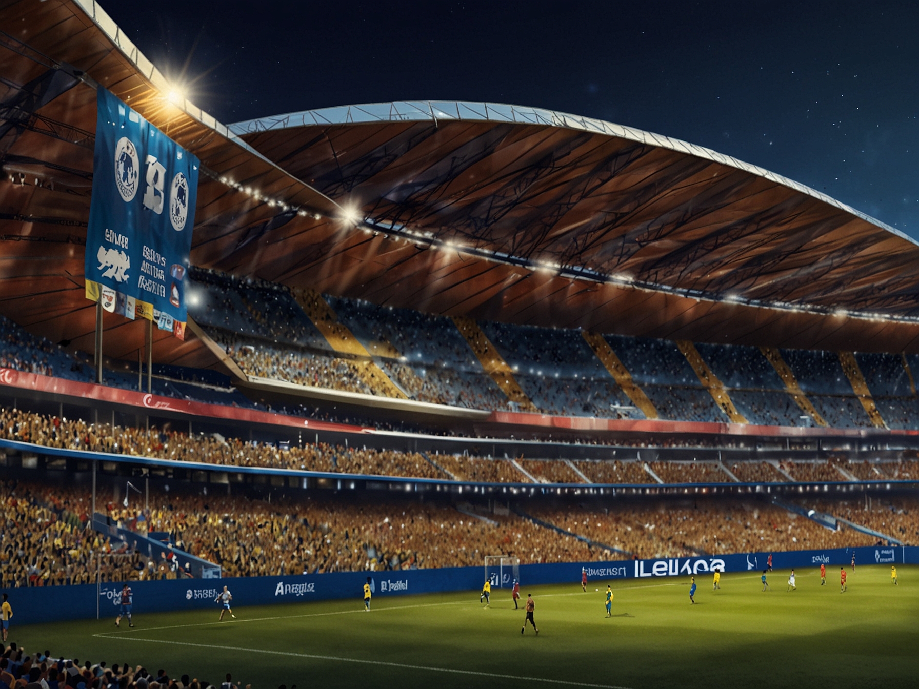 A history timeline graphic showing the evolution of stadium choices for Club América, Cruz Azul, and Atlante, highlighting key moments and shifts in preferences.
