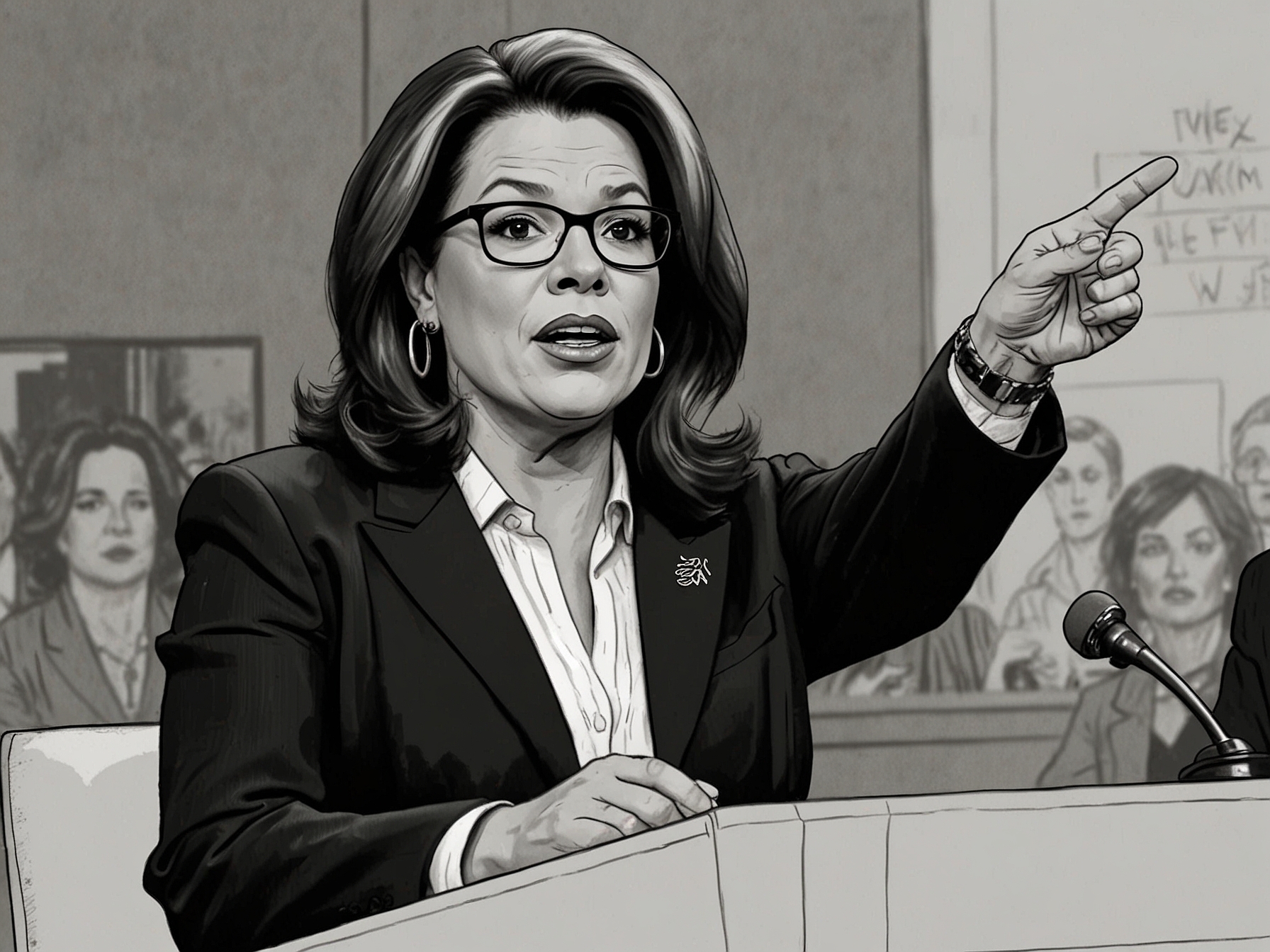 A close-up shot of a co-host from 'The View' expressing a controversial opinion during a live segment, with the audience reacting visibly to the statement.