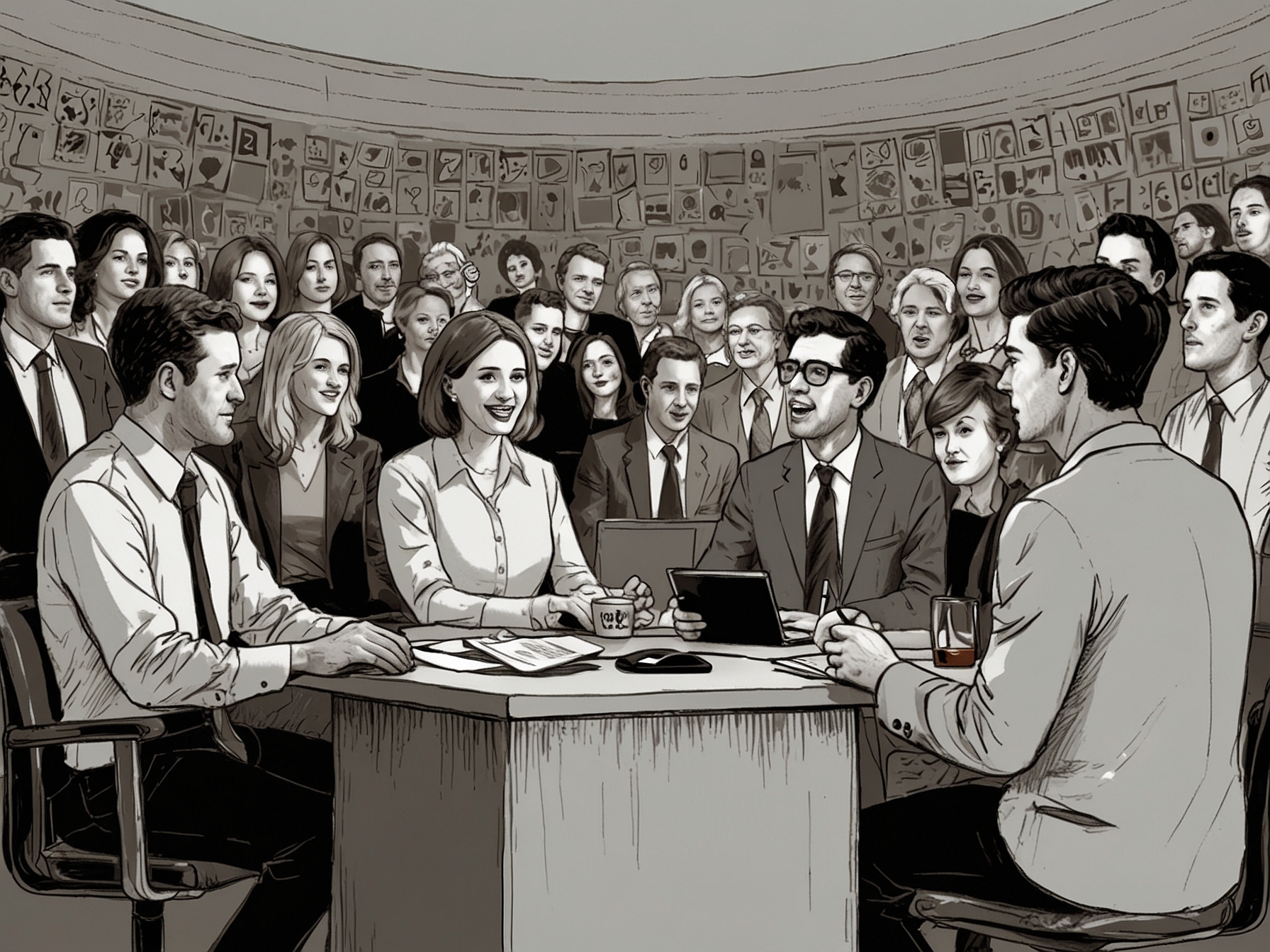 A social media feed filled with heated comments and reactions from users debating the recent remarks made on television, reflecting polarized viewpoints.