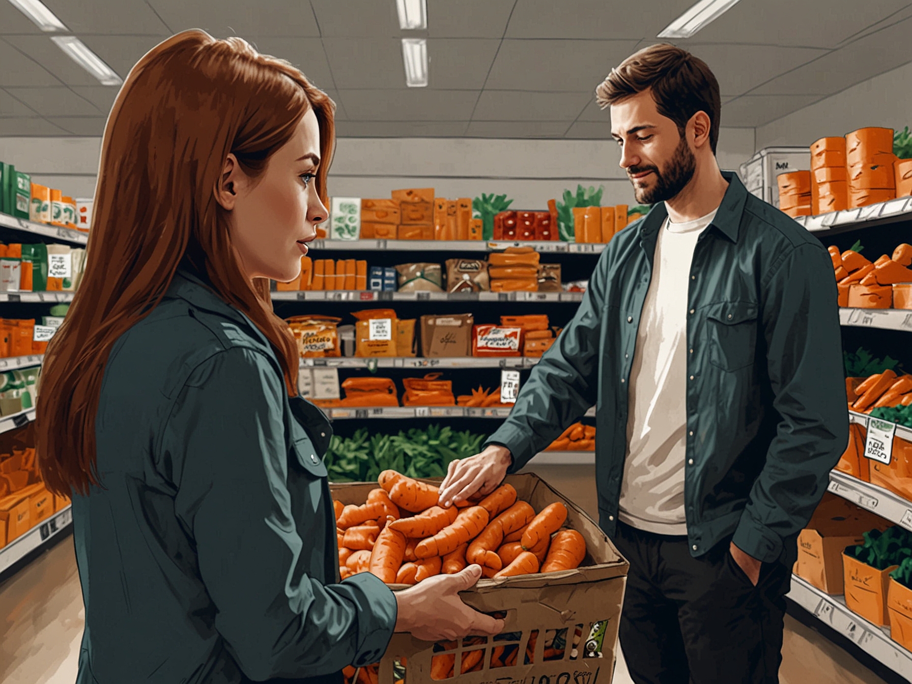 An infographic showing symptoms of E. coli infection alongside a warning about the recent carrot recall, illustrating the potential health risks.