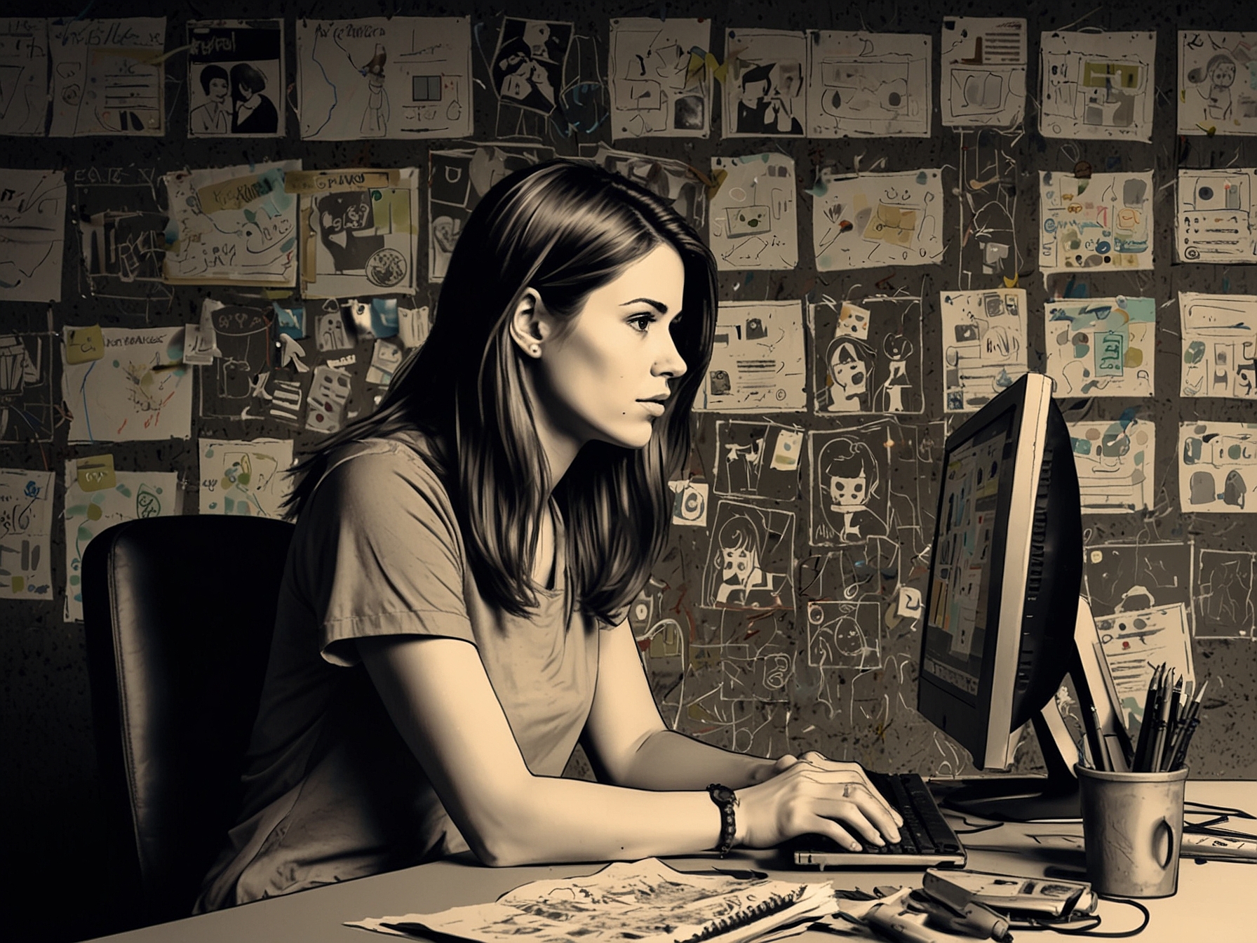 An empowering graphic featuring digital safety tips, encouraging social media users to protect their privacy and raise awareness about cyberbullying.