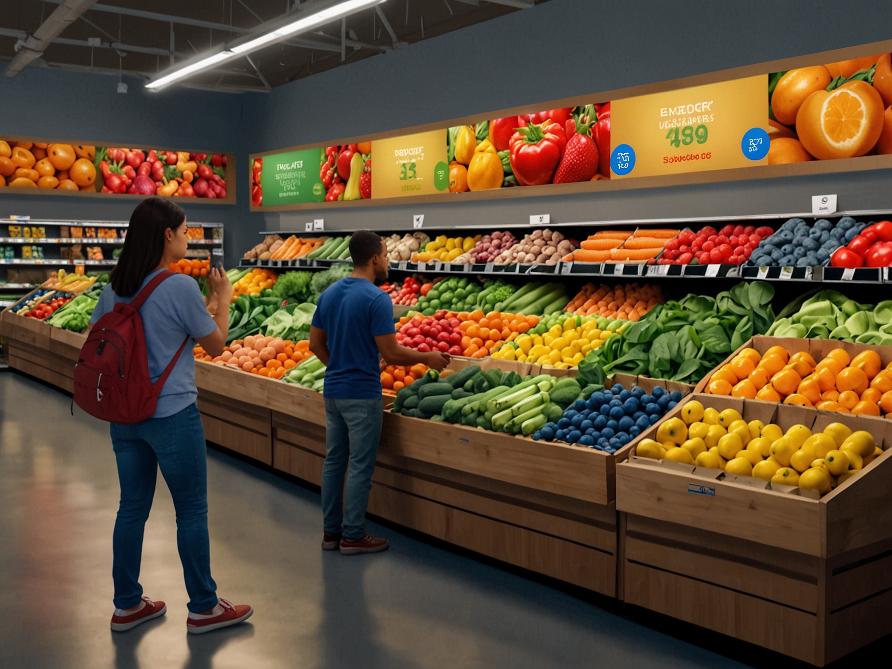 An enticing array of premium cuts of meat and seafood on display at Walmart, emphasizing the commitment to quality and freshness in every meal preparation.